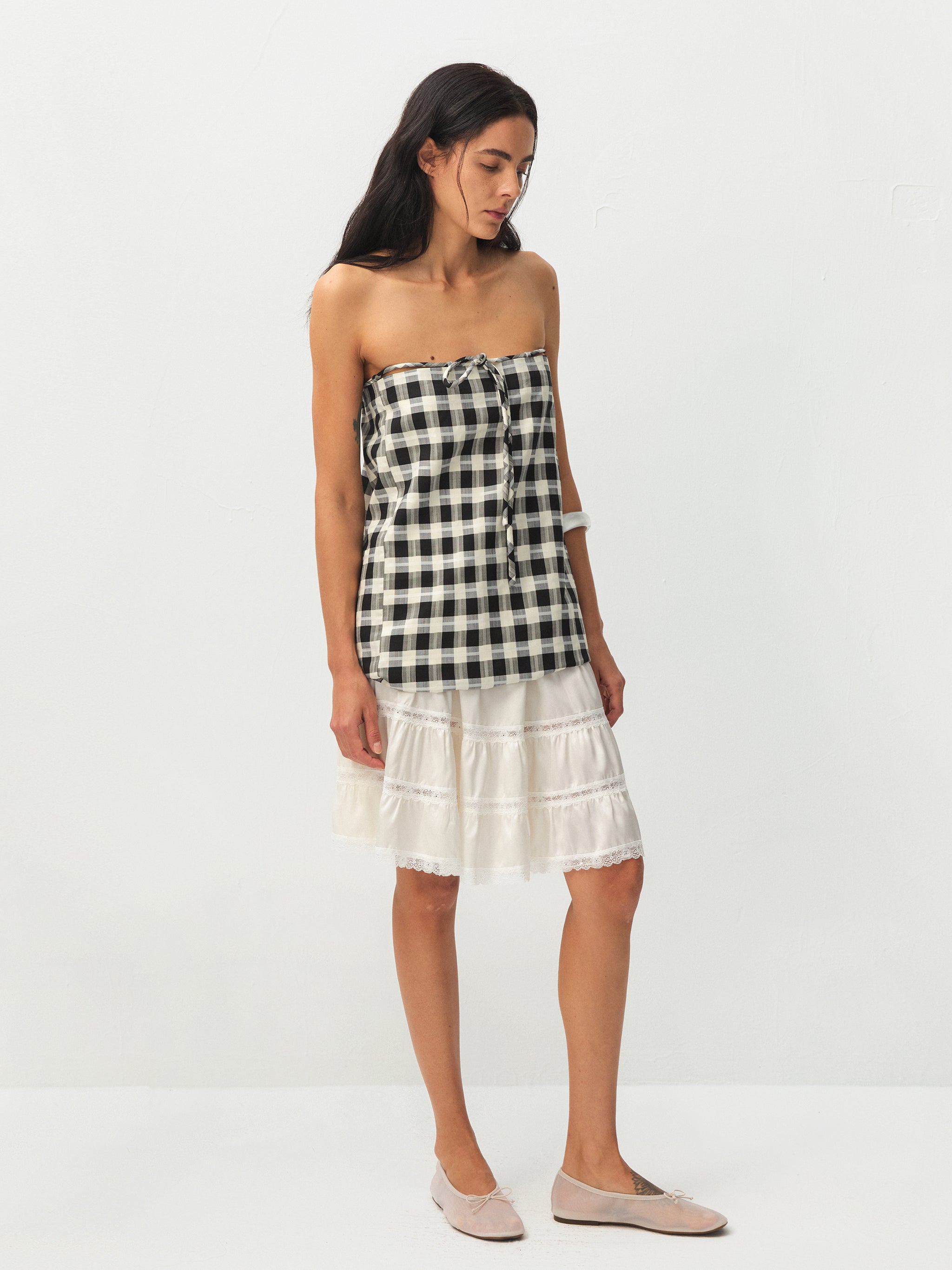 CUBIC Straight H‑line Two‑way Skirt-11