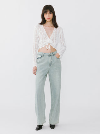 Asymmetric Pocket Classic Jeans