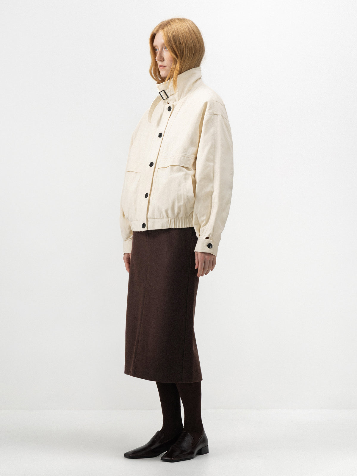CUBIC Detachable Faux-Fur Collar Down Jacket-11