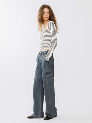 Low Waist Cargo Jeans