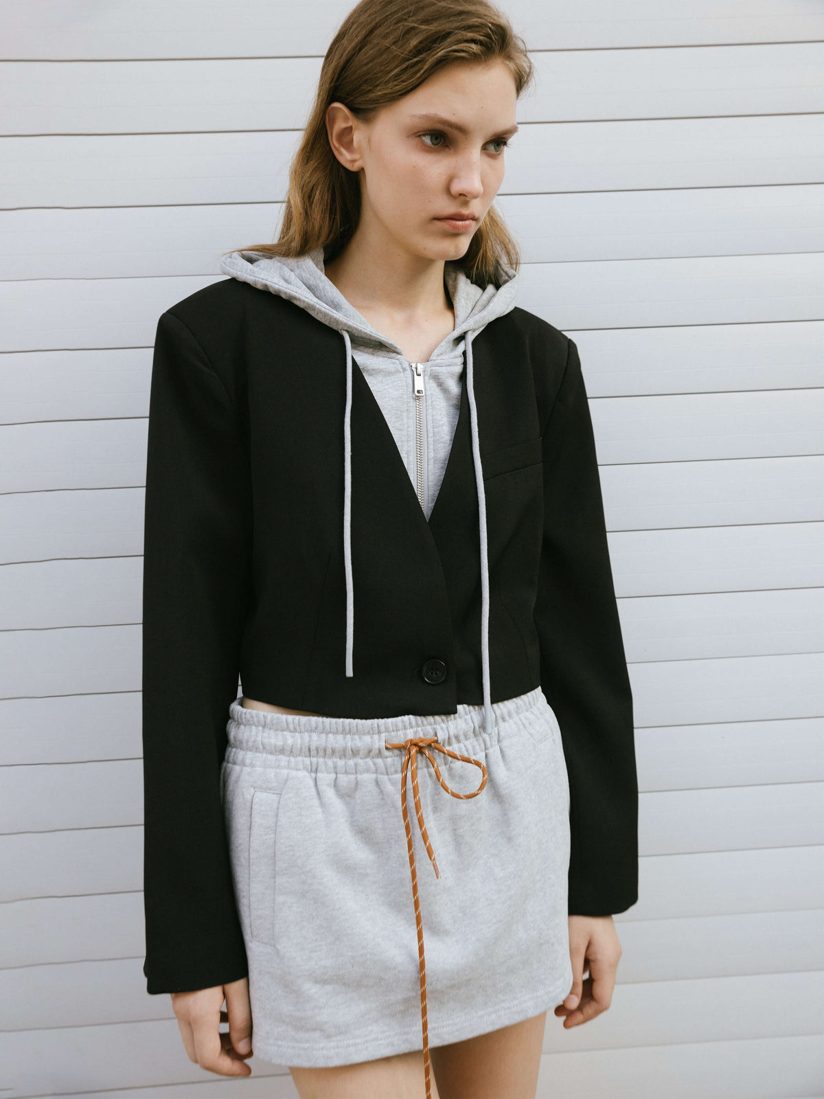 Single Breasted Cropped Blazer-10