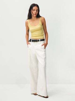 CUBIC Minimalist Wide-Leg Trousers