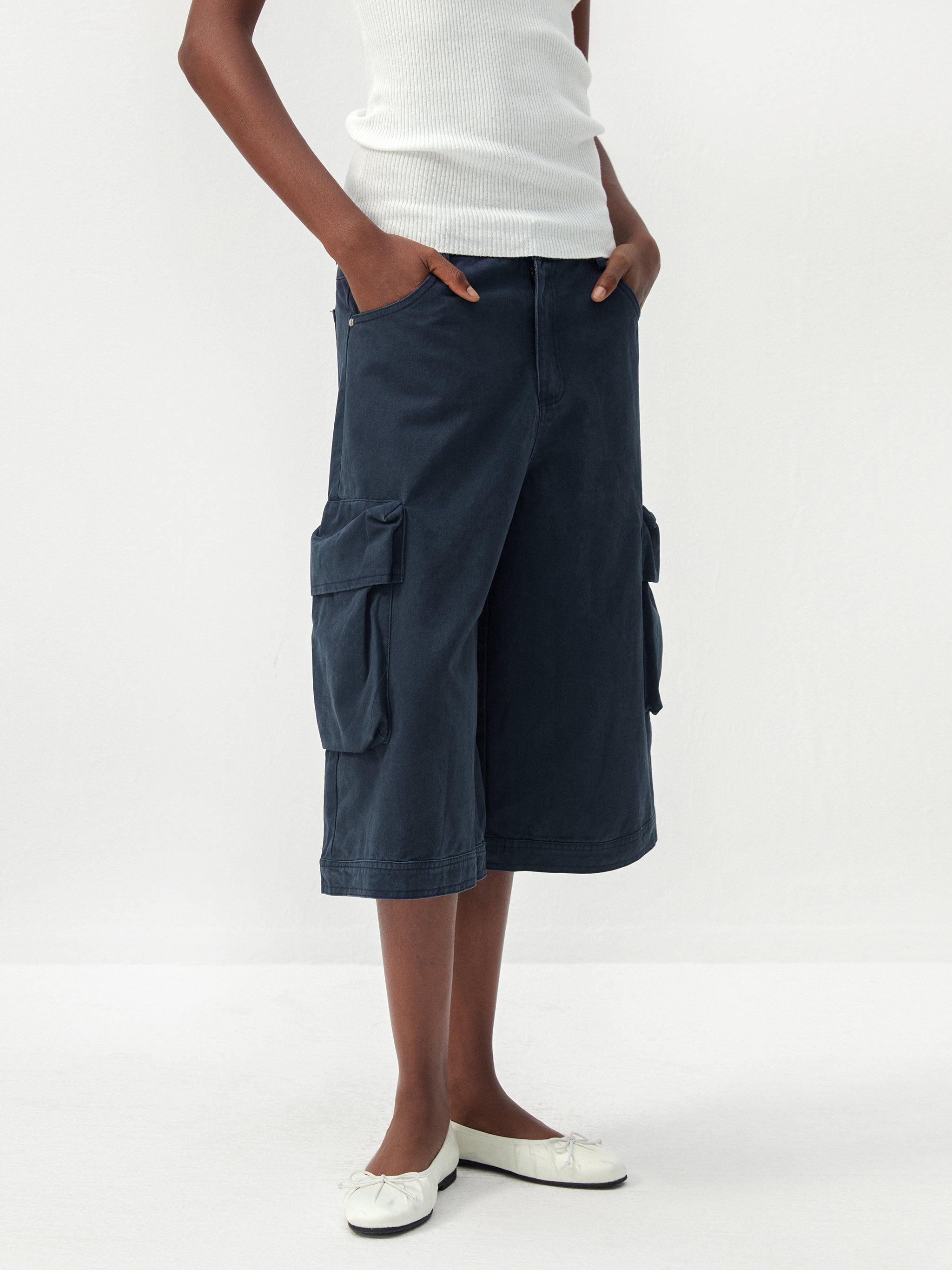 CUBIC 100% Cotton Cargo Culottes-11