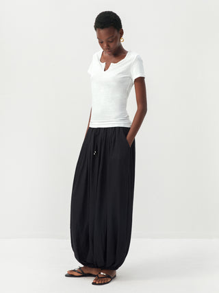 CUBIC Cotton-Blend Notch Neck Slim Fit T-shirt