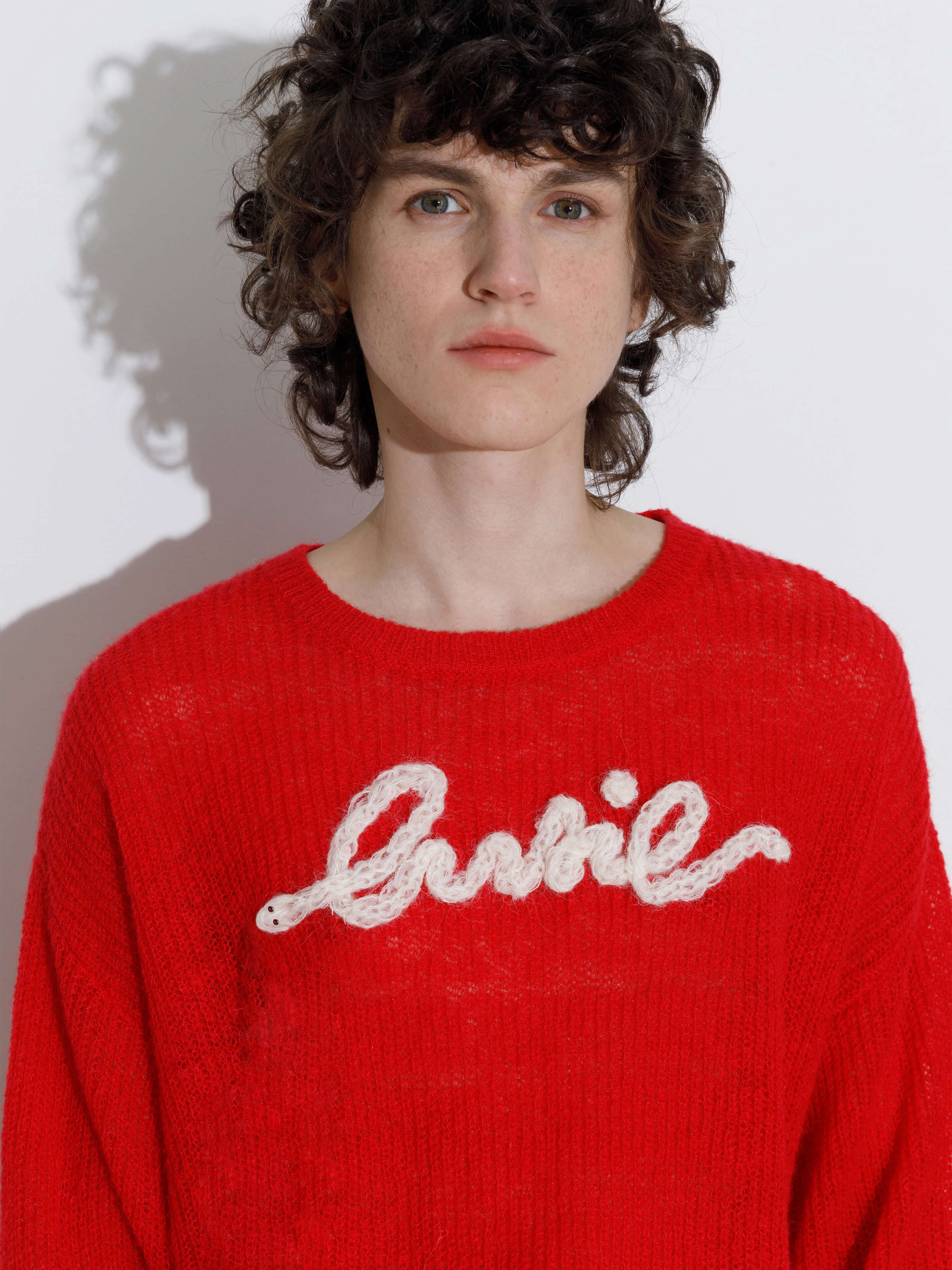 "CUBIC" Embroidered Crewneck Sweater-11