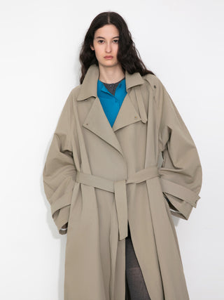 Oversized Large Lapel Long Trench Coat