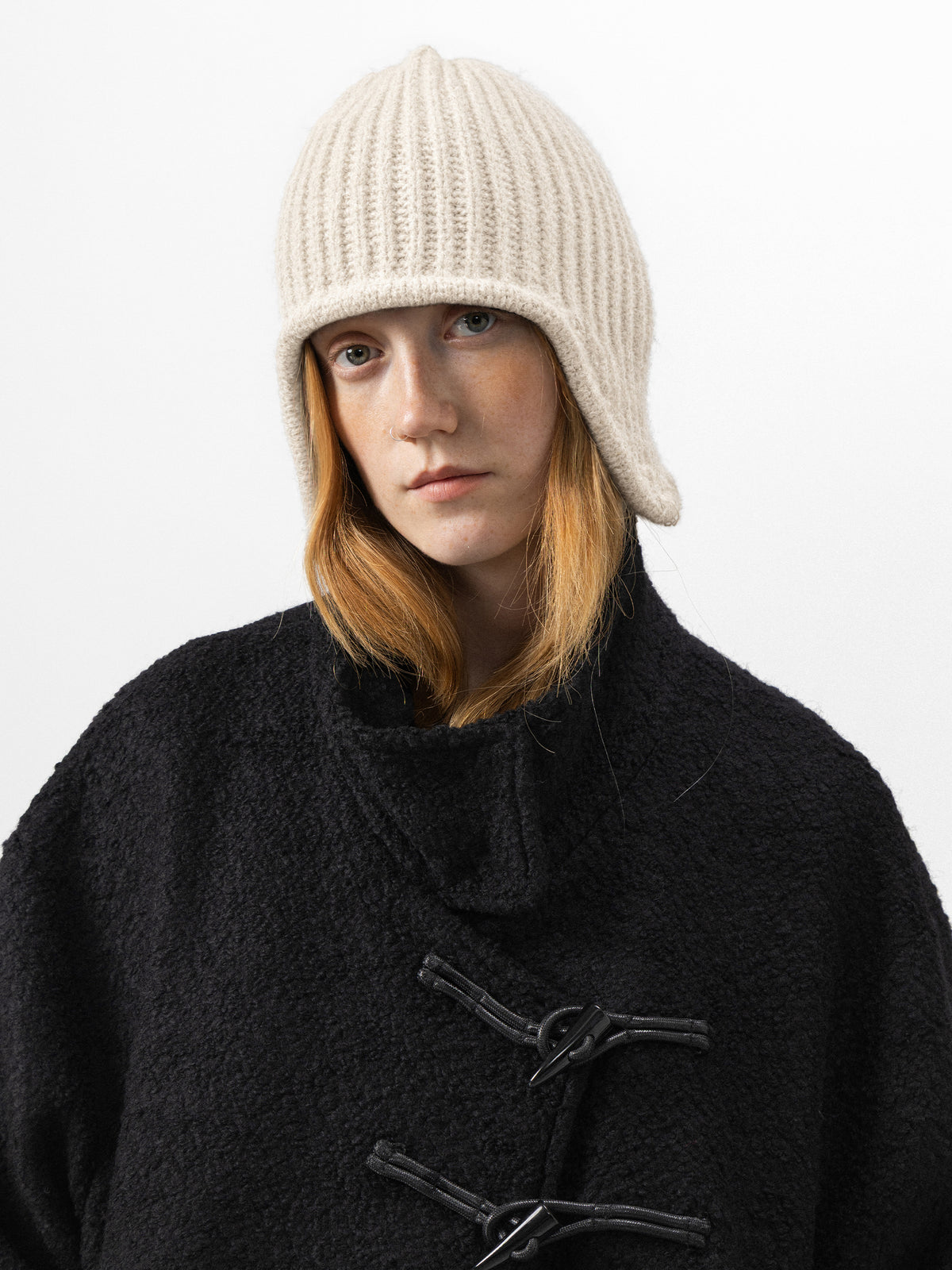 CUBIC Convertible Ribbed Knit Aviator Hat-11