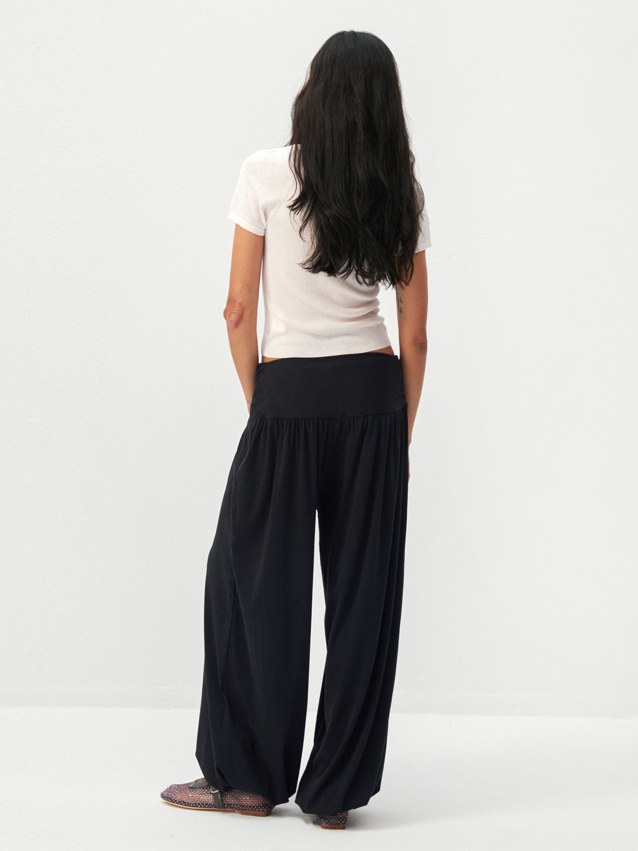 CUBIC Lyocell-Hemp Cropped Knit Top-12