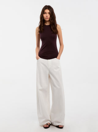 CUBIC Lyocell Striped Linen Vest