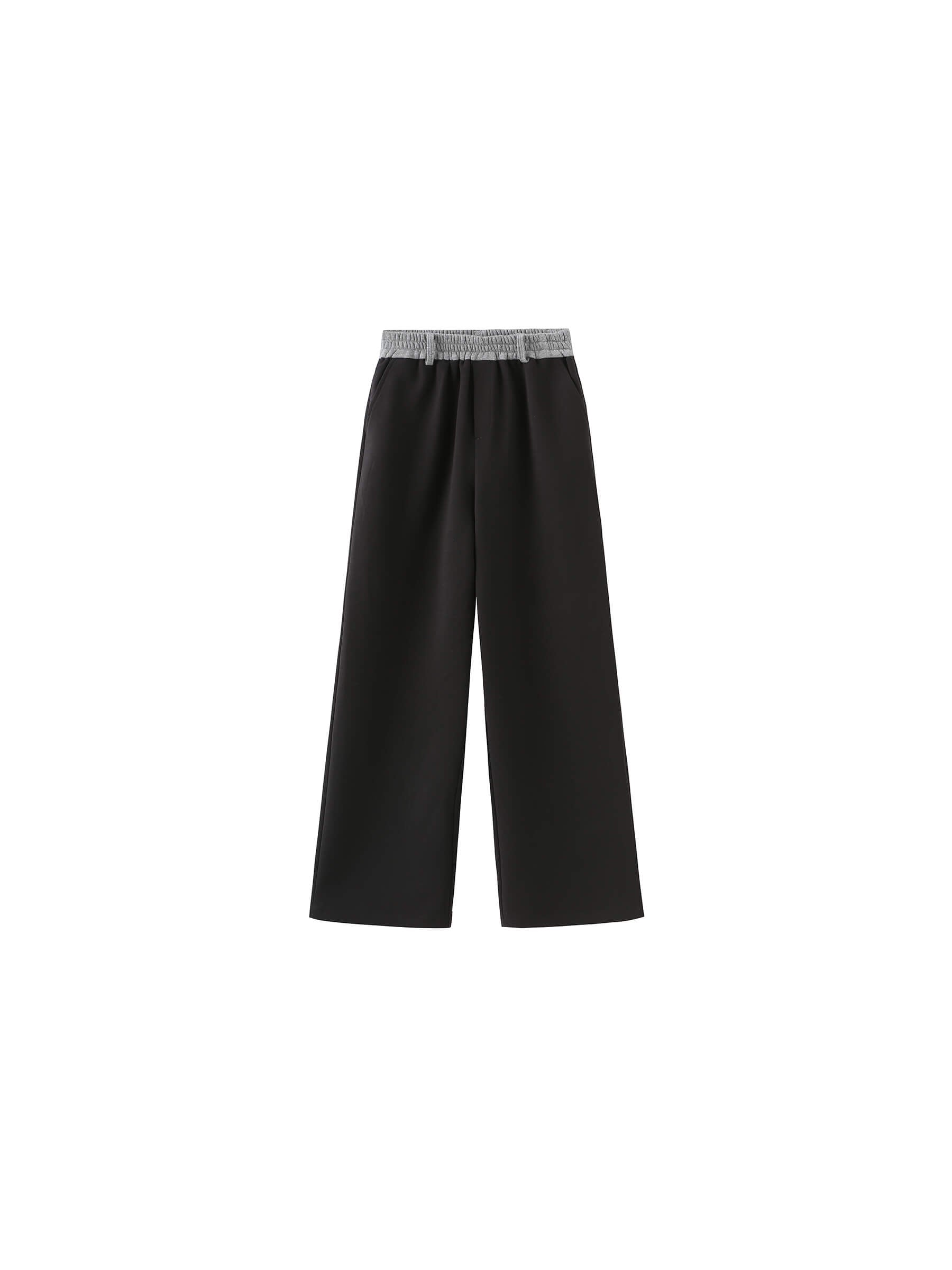 Colorblock Casual Straight Trousers-13