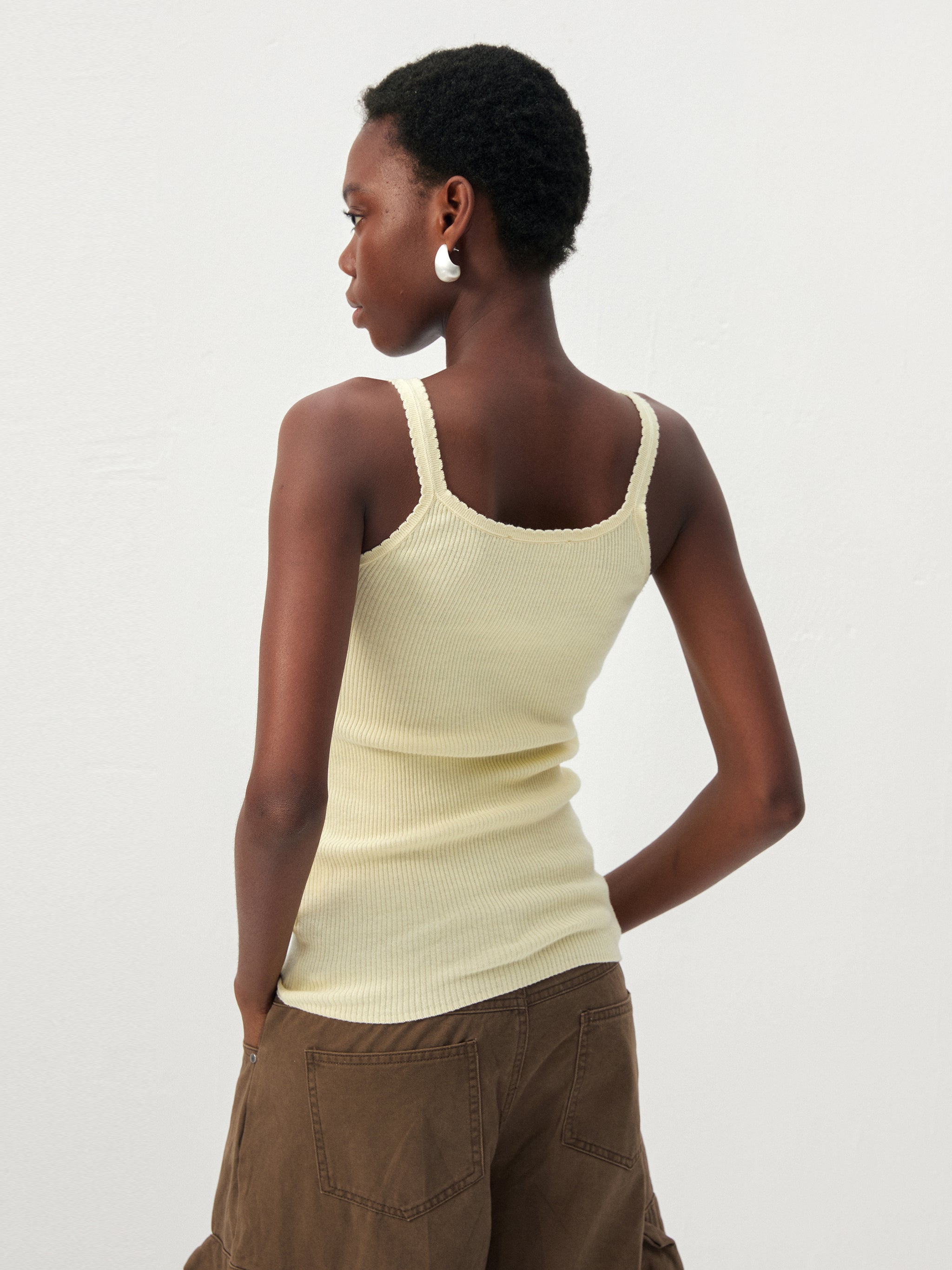 CUBIC 100% Cotton Knit Camisole-11