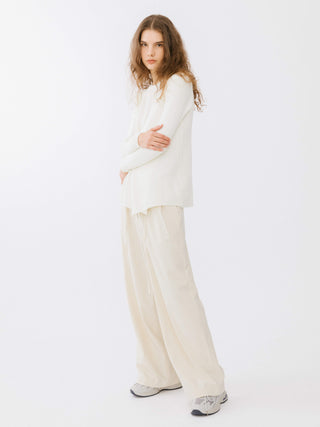 Crossover Ribbed Knit Jumper