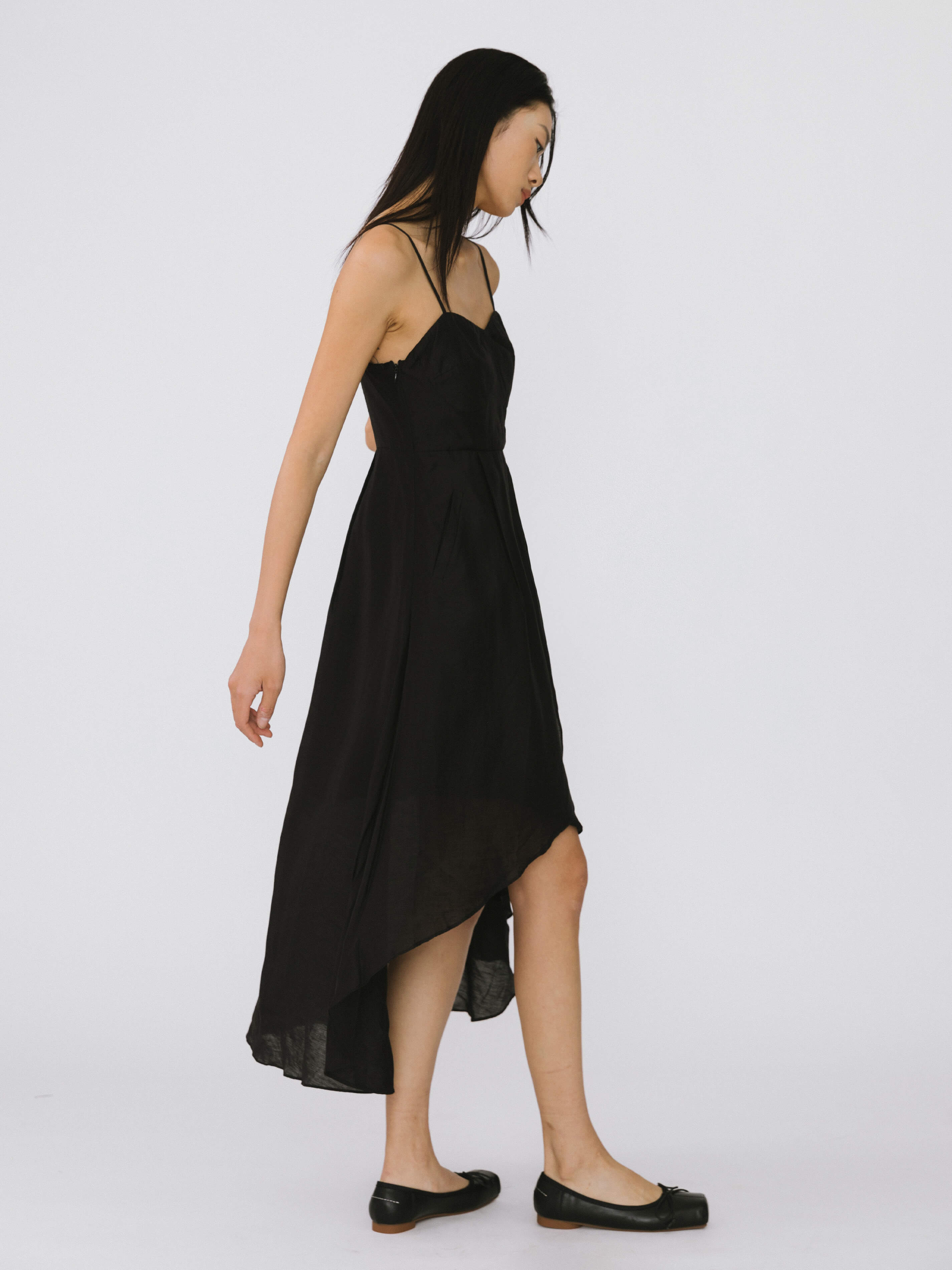 High-low Hem Sling Dress-12