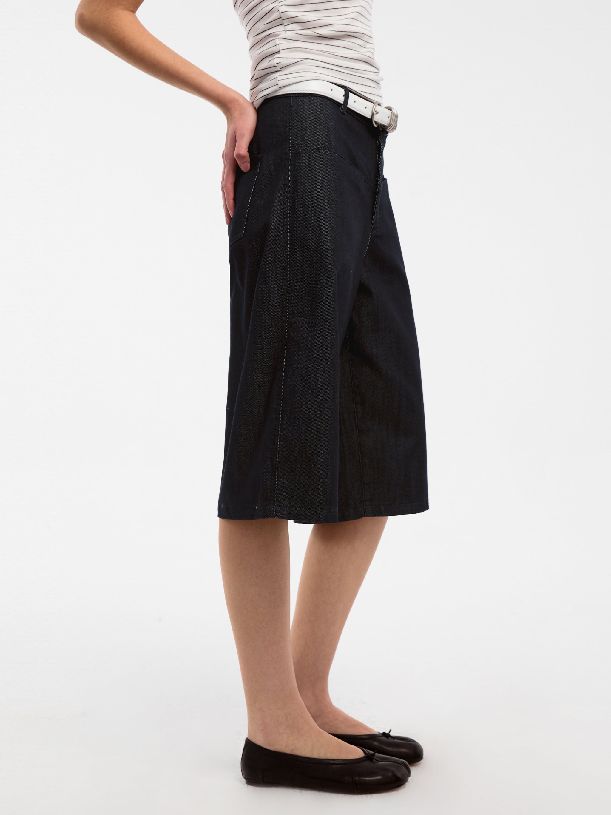 CUBIC Classic Straight Leg Casual Mid-Length Pants-11