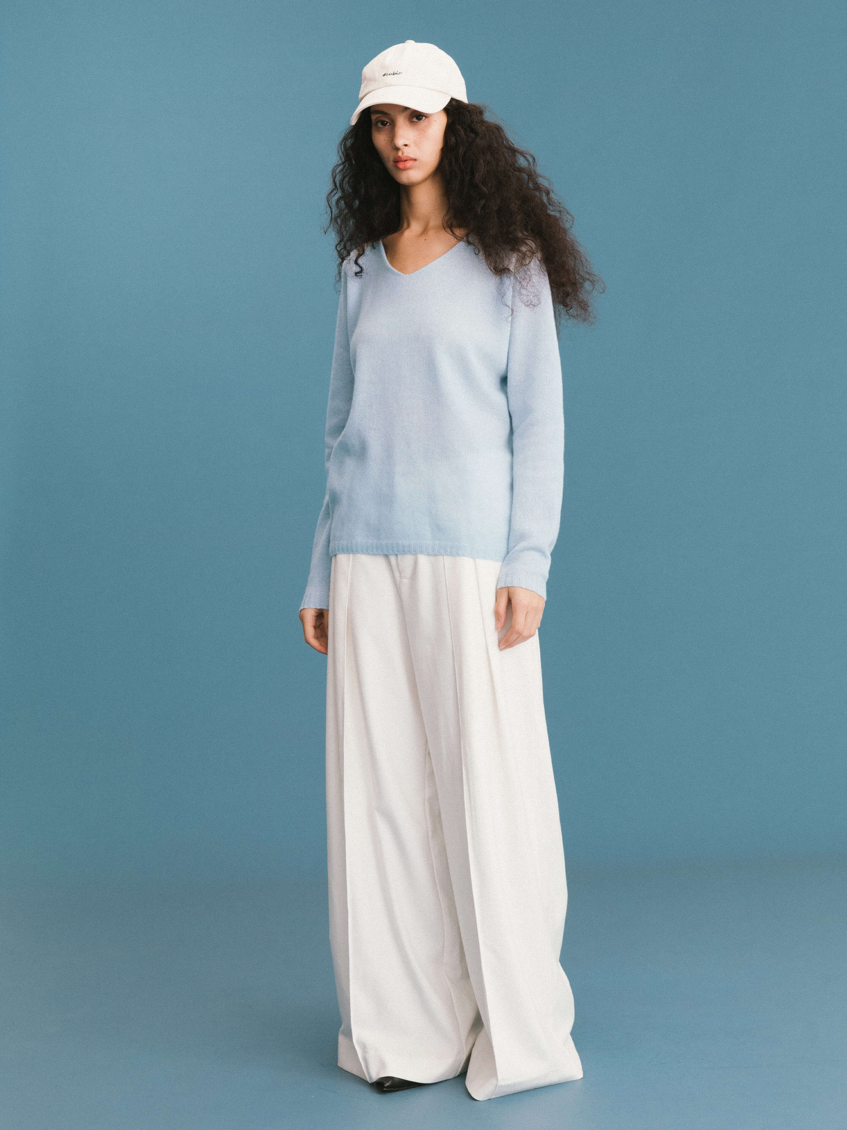 ONE BY CUBIC Boxy 100% Sheep Wool Knitwear Jumper-11