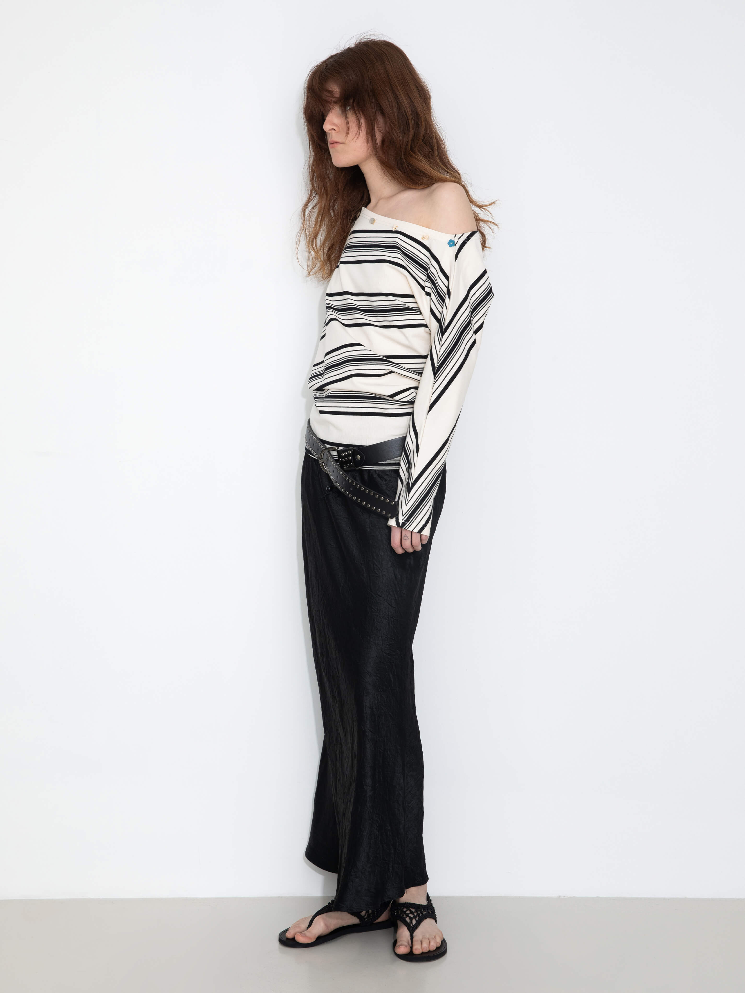 100% Heavyweight Acetate Bias Cut Skirt-10