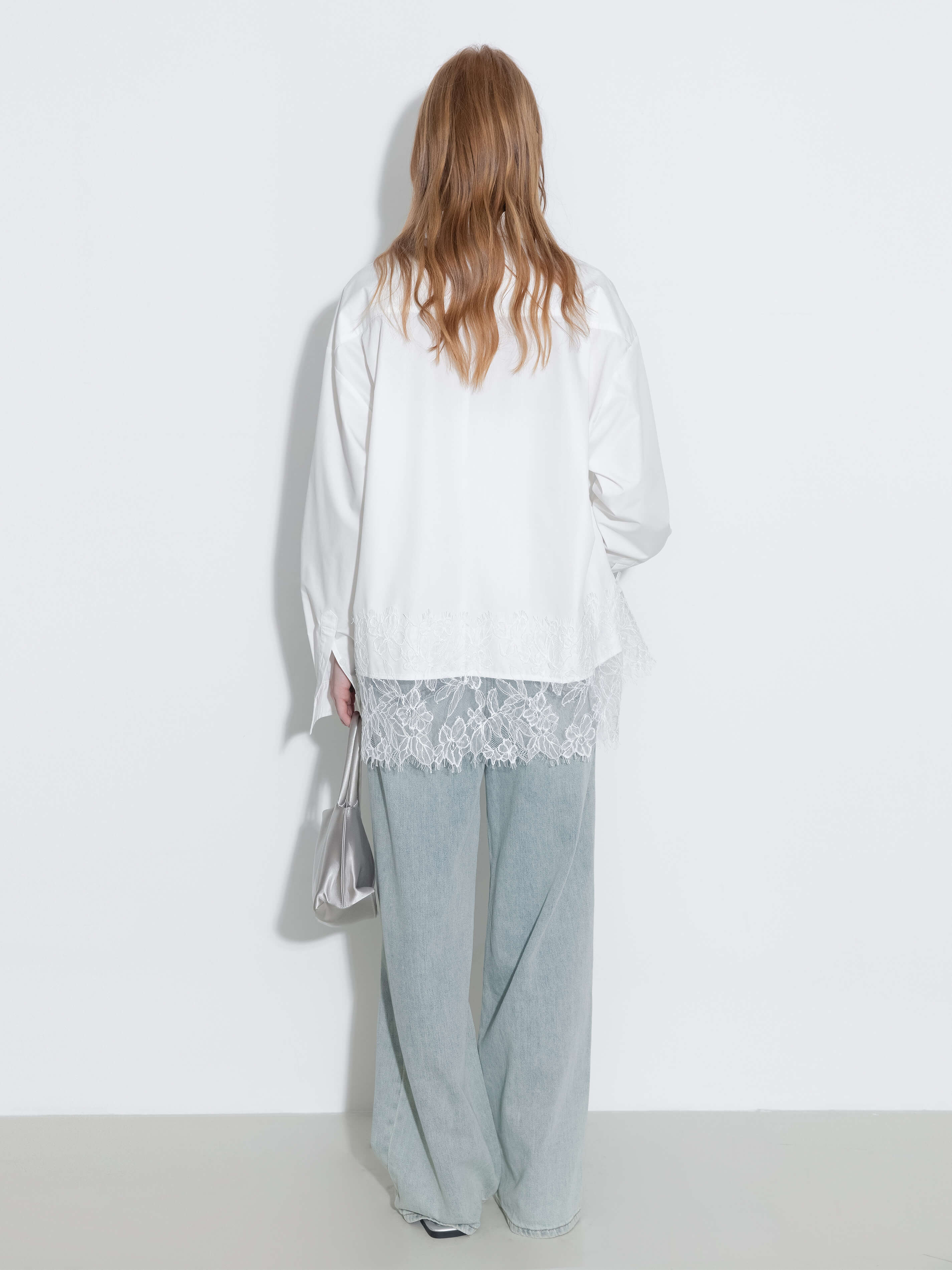 Lace Panel Shirt-10