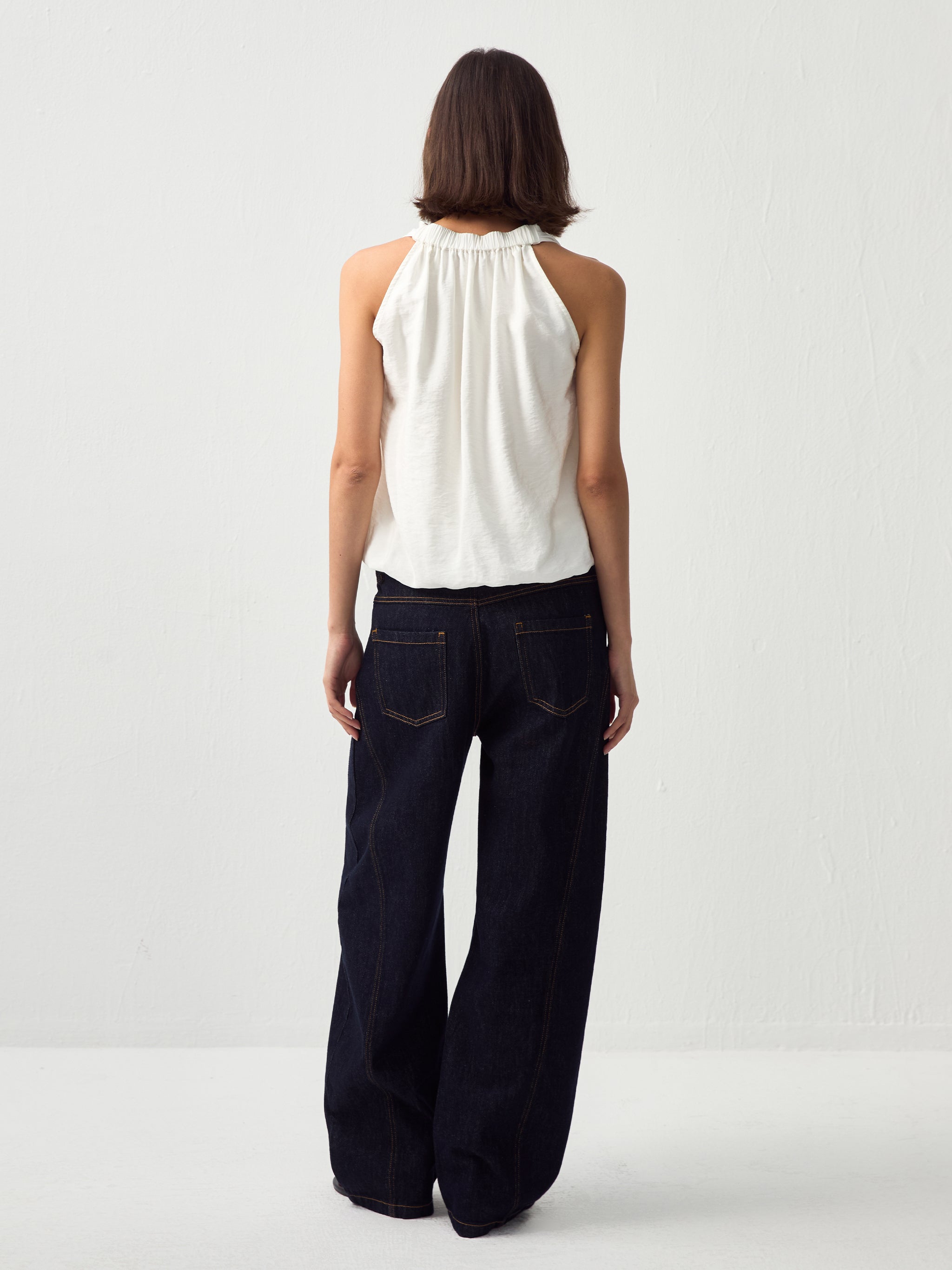 CUBIC Solid Halter Neck Camisole-12
