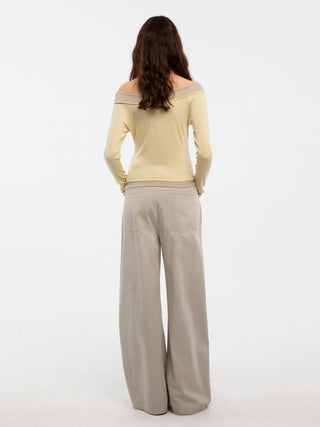 CUBIC Lyocell Straight Leg Casual Pants(Pre-order: 30days)