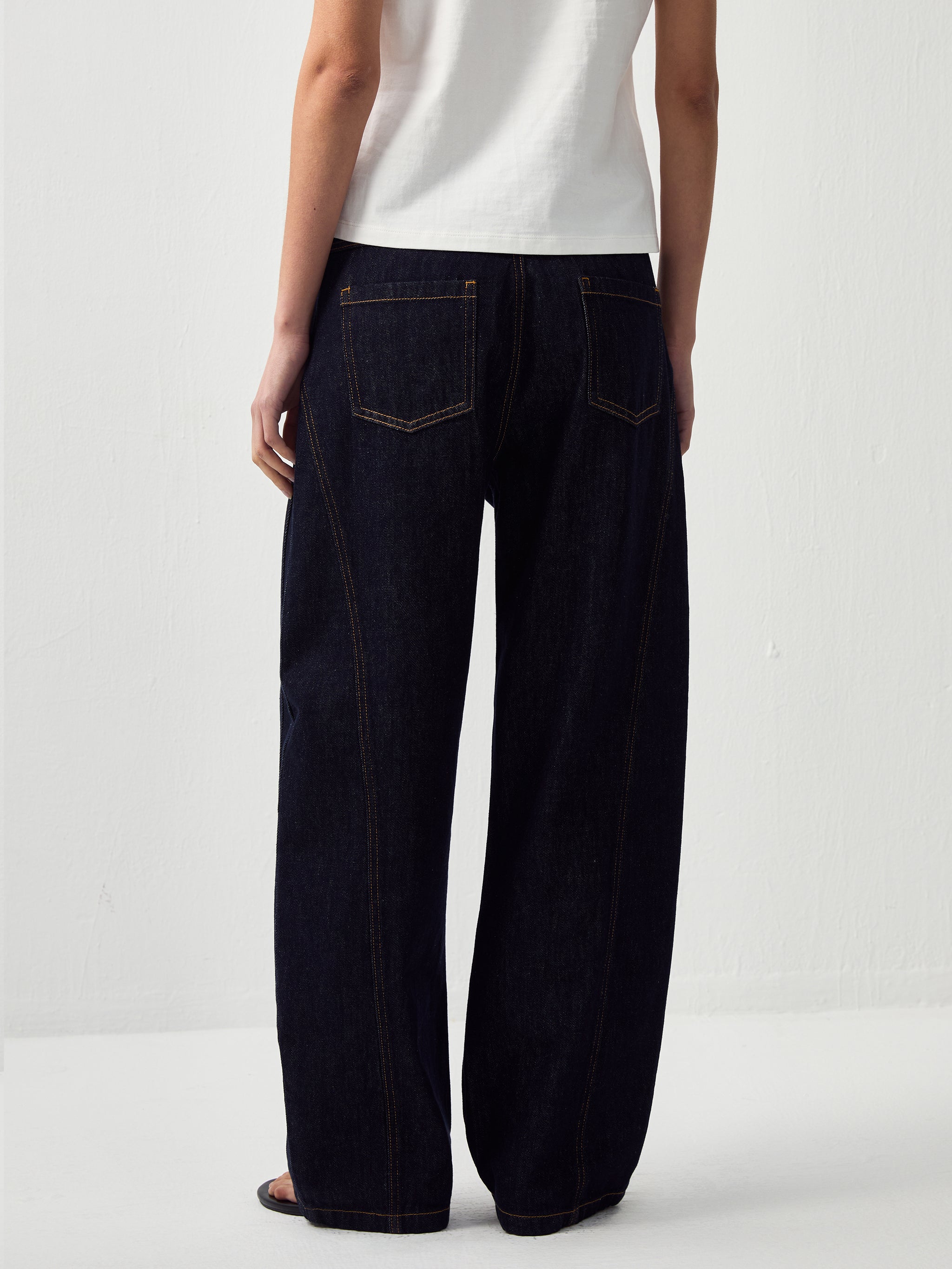 CUBIC Curved Ribbon Jeans-12