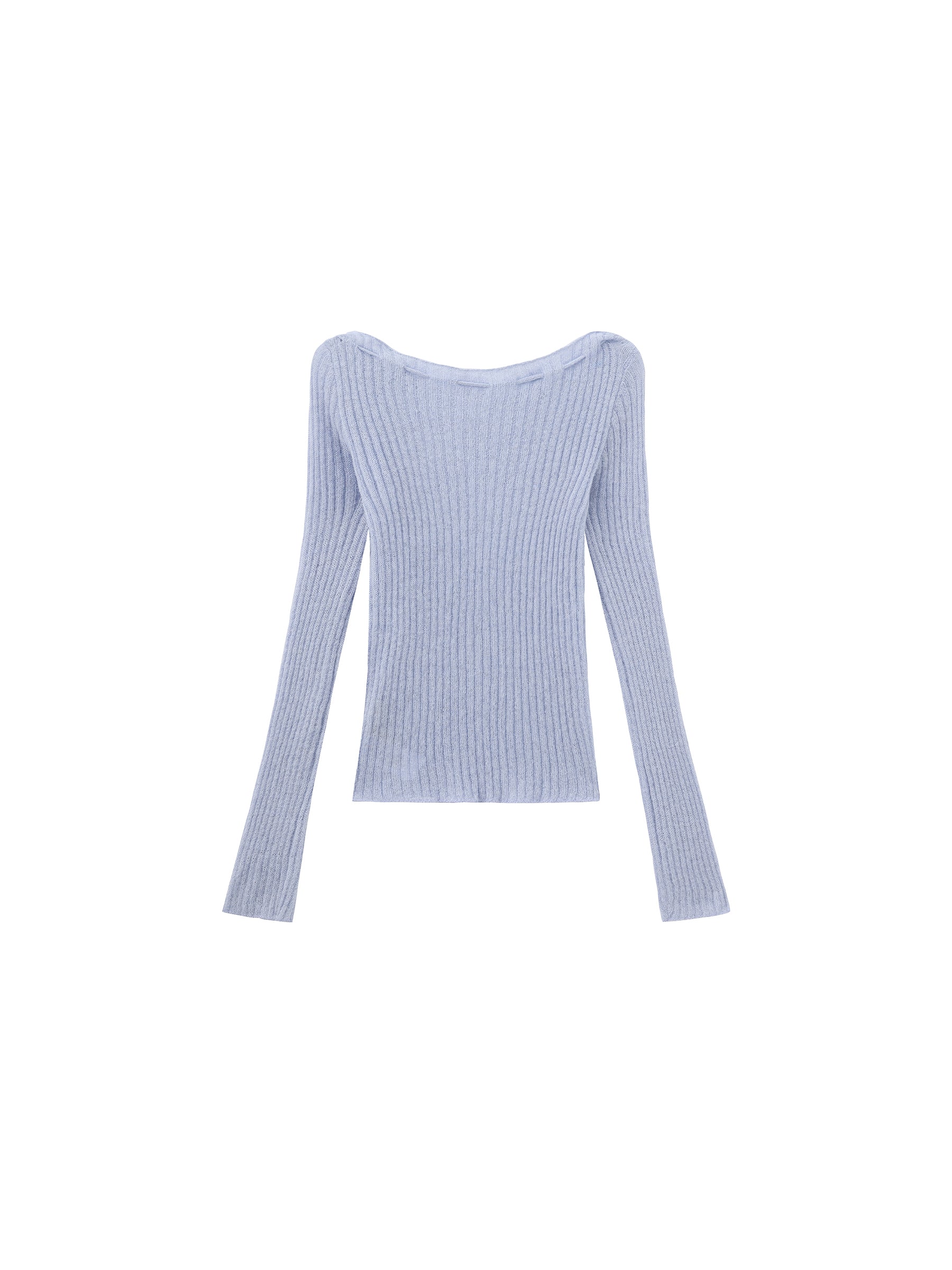 CUBIC Drawstring Rib Knit Top-12
