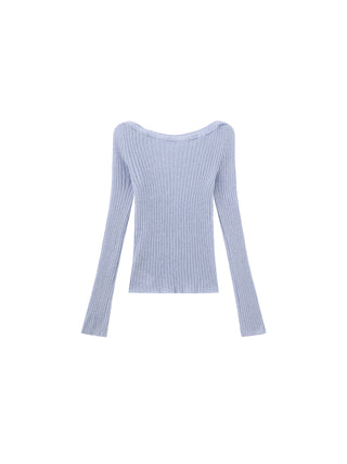 CUBIC Drawstring Rib Knit Top