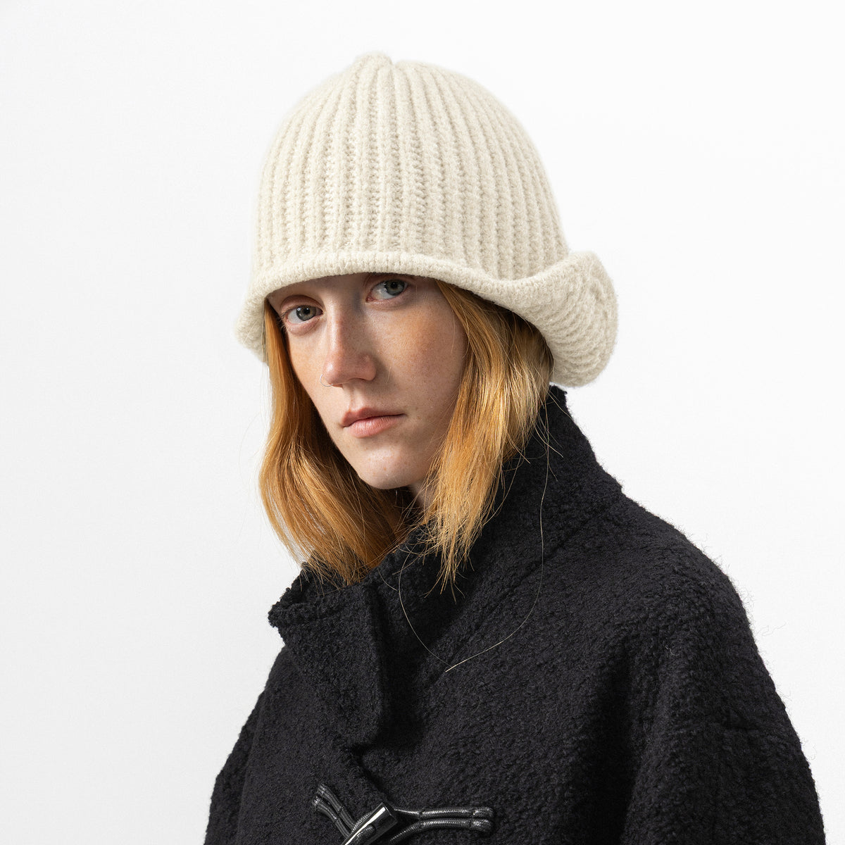 CUBIC Convertible Ribbed Knit Aviator Hat-12