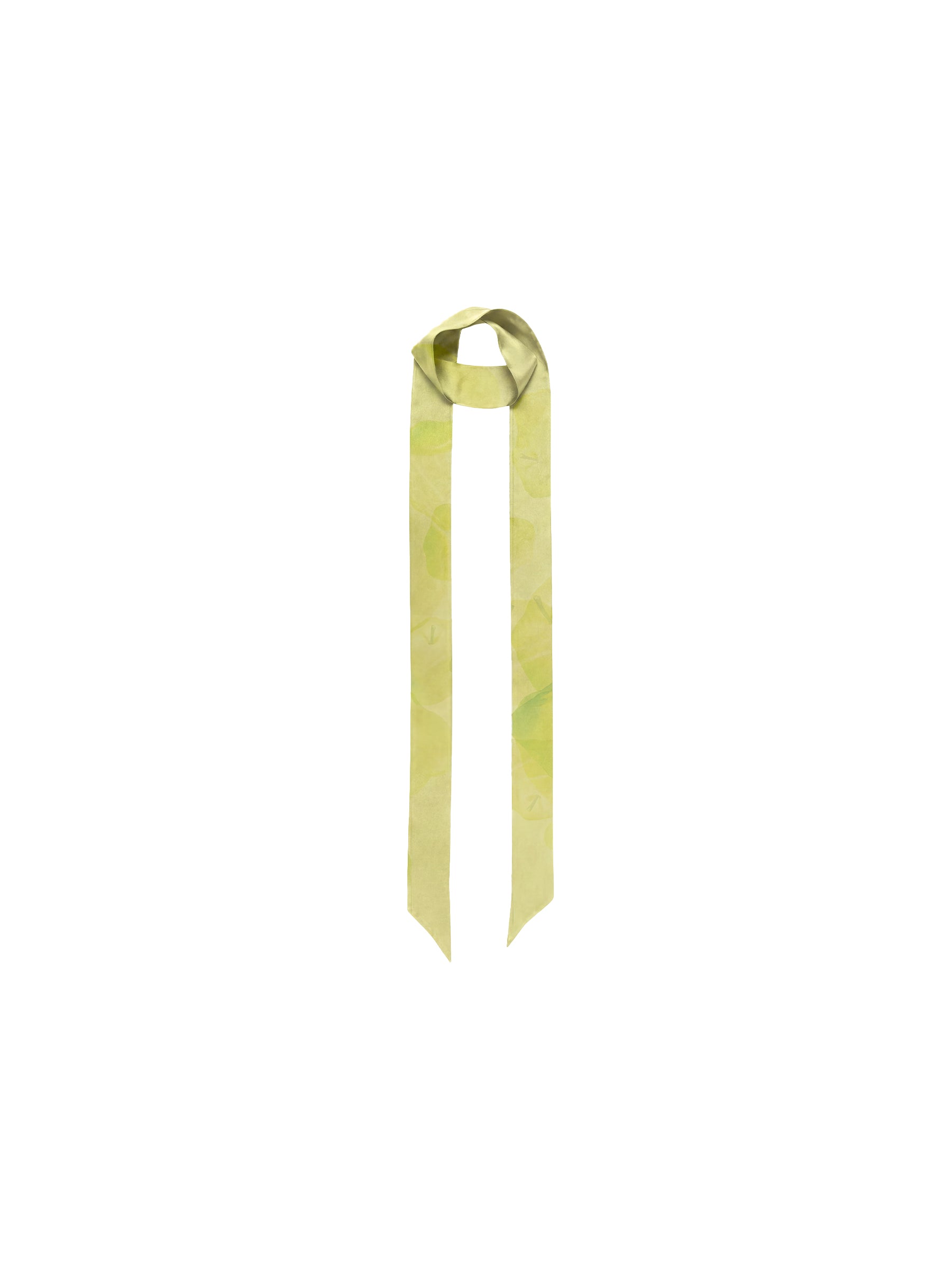 CUBIC Apple Print Satin Skinny Scarf-12