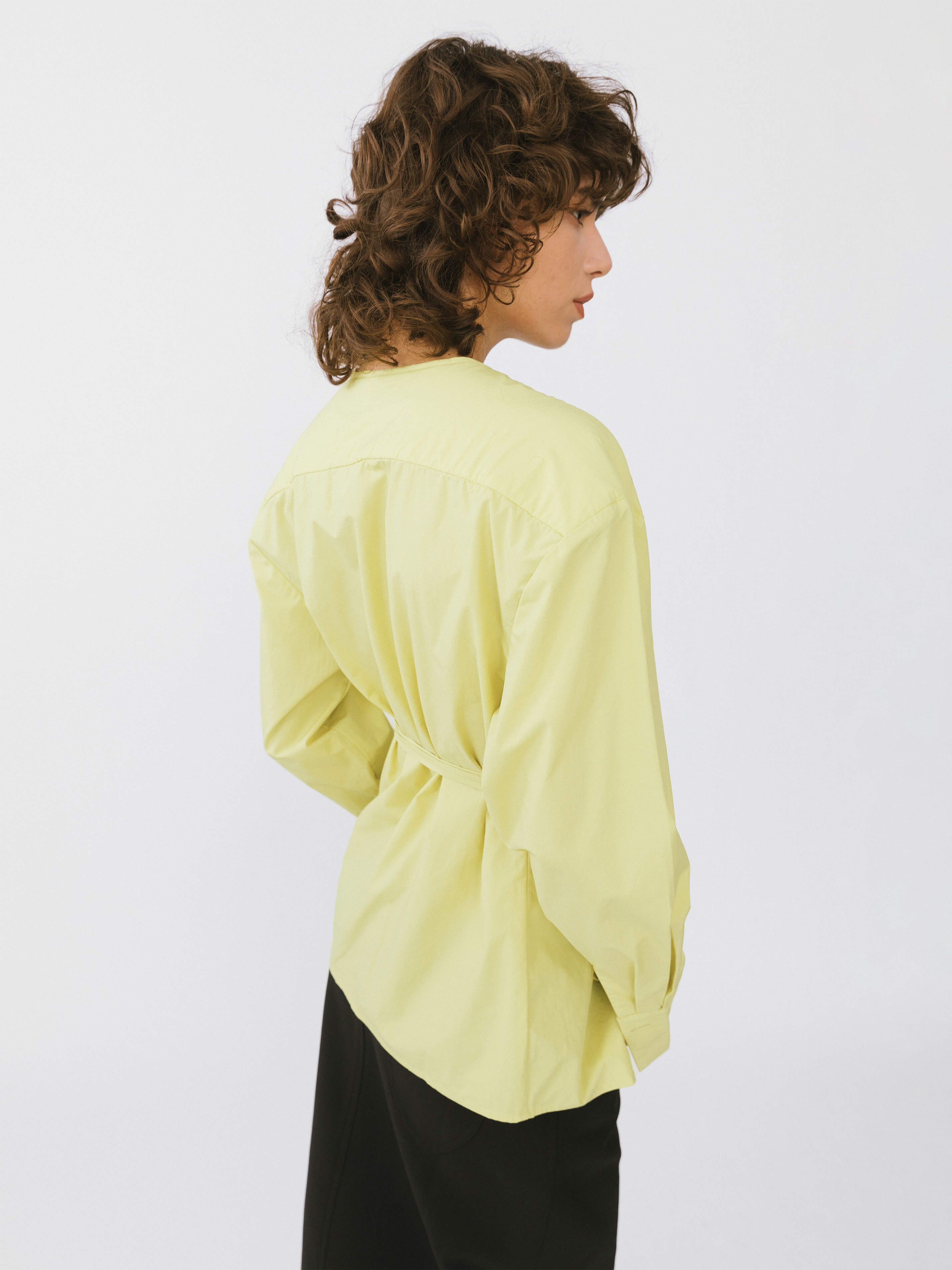 V-Neck Criss-Crossed Layered Blouse-12