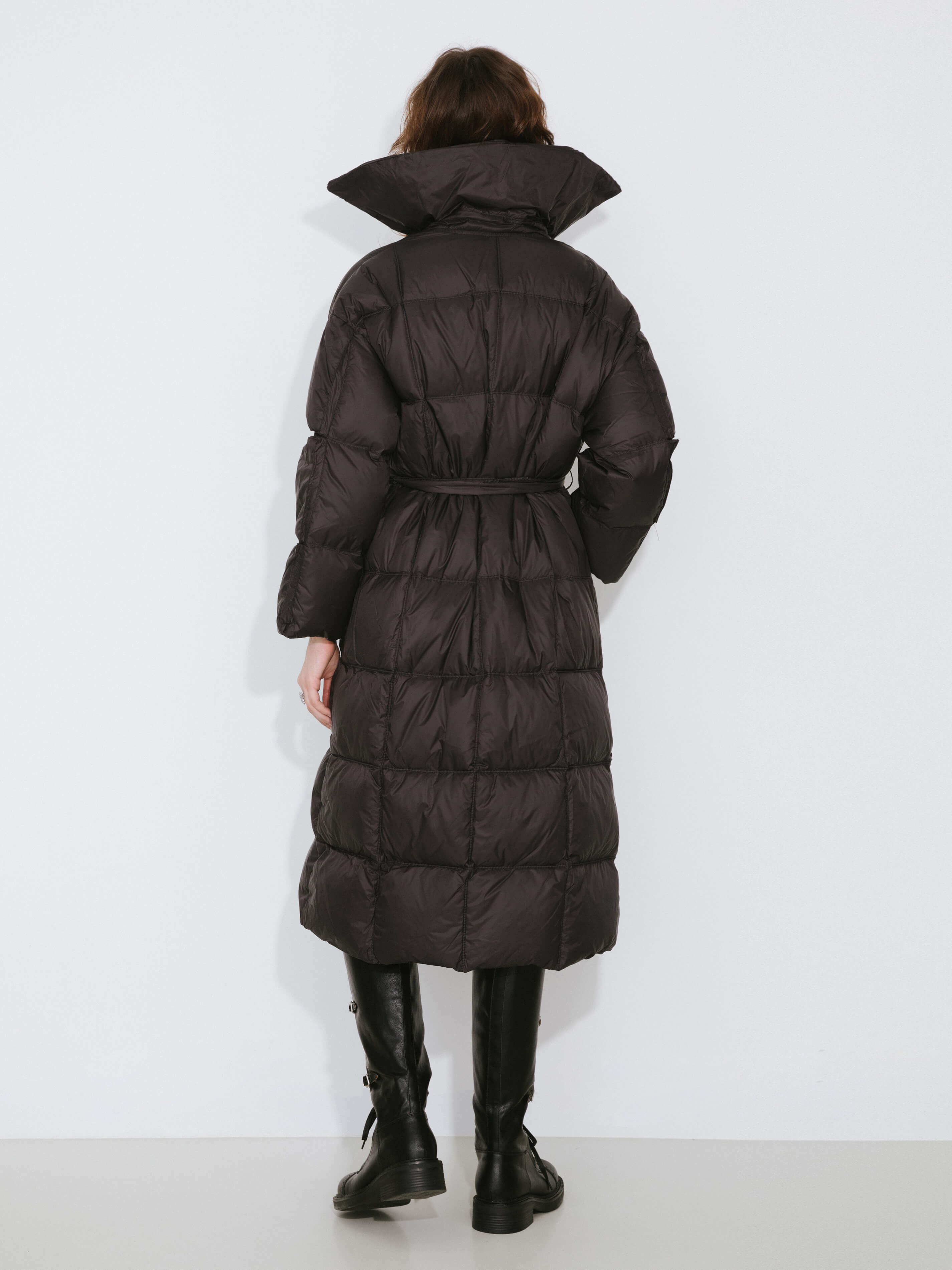Long Boxy Down Coat-14