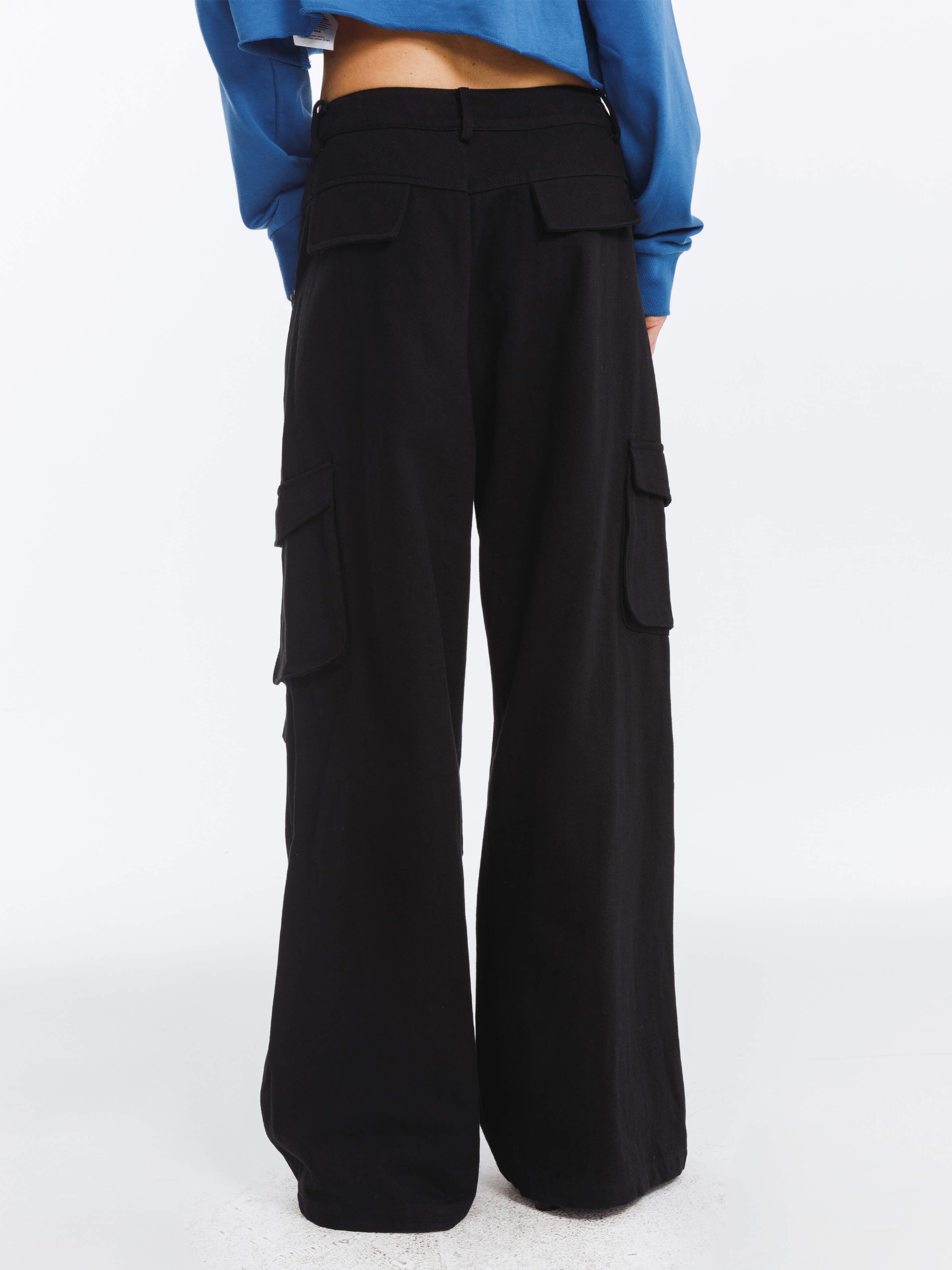 Pure Cotton Twill Cargo Trousers-6