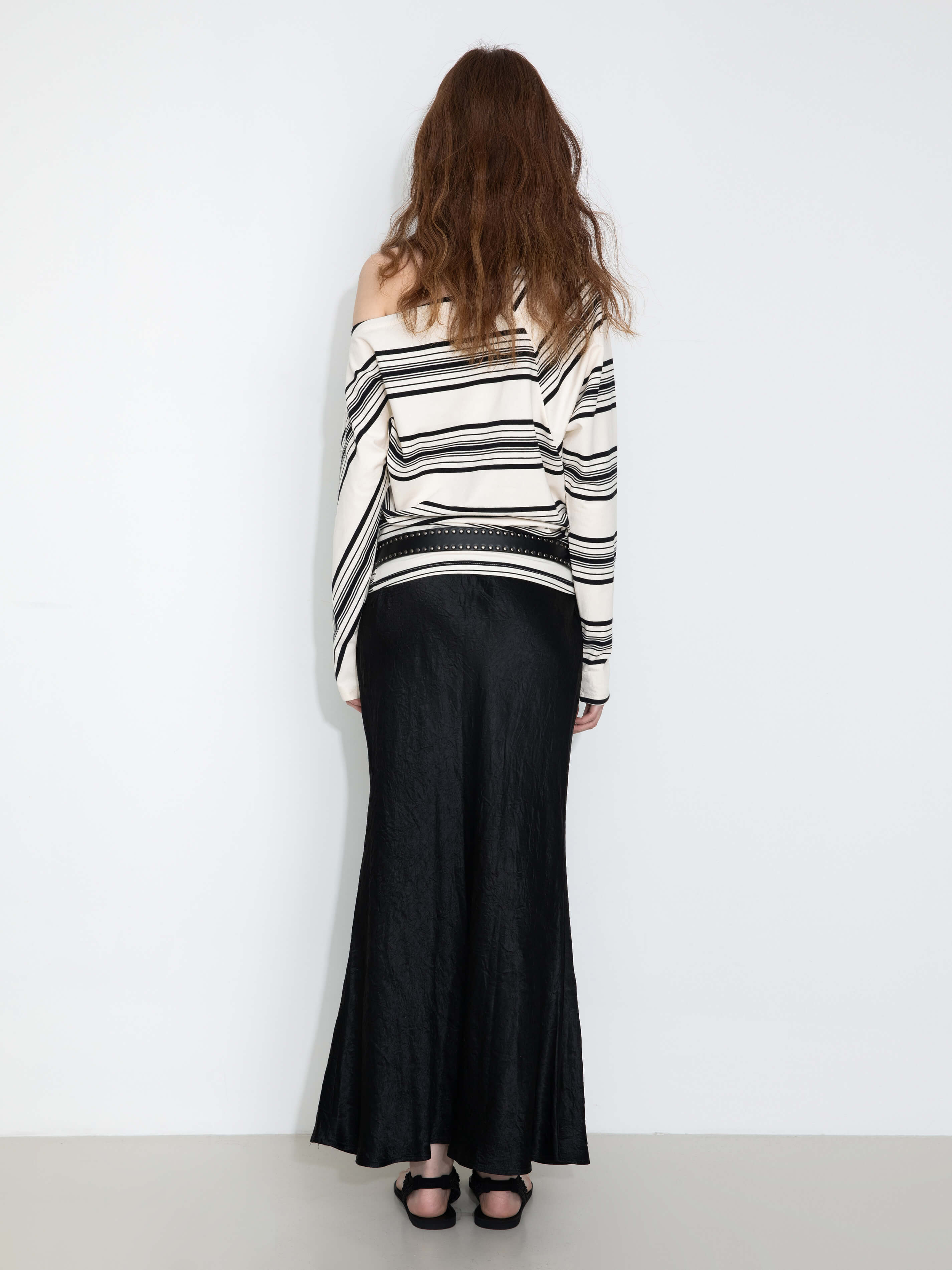 100% Heavyweight Acetate Bias Cut Skirt-7