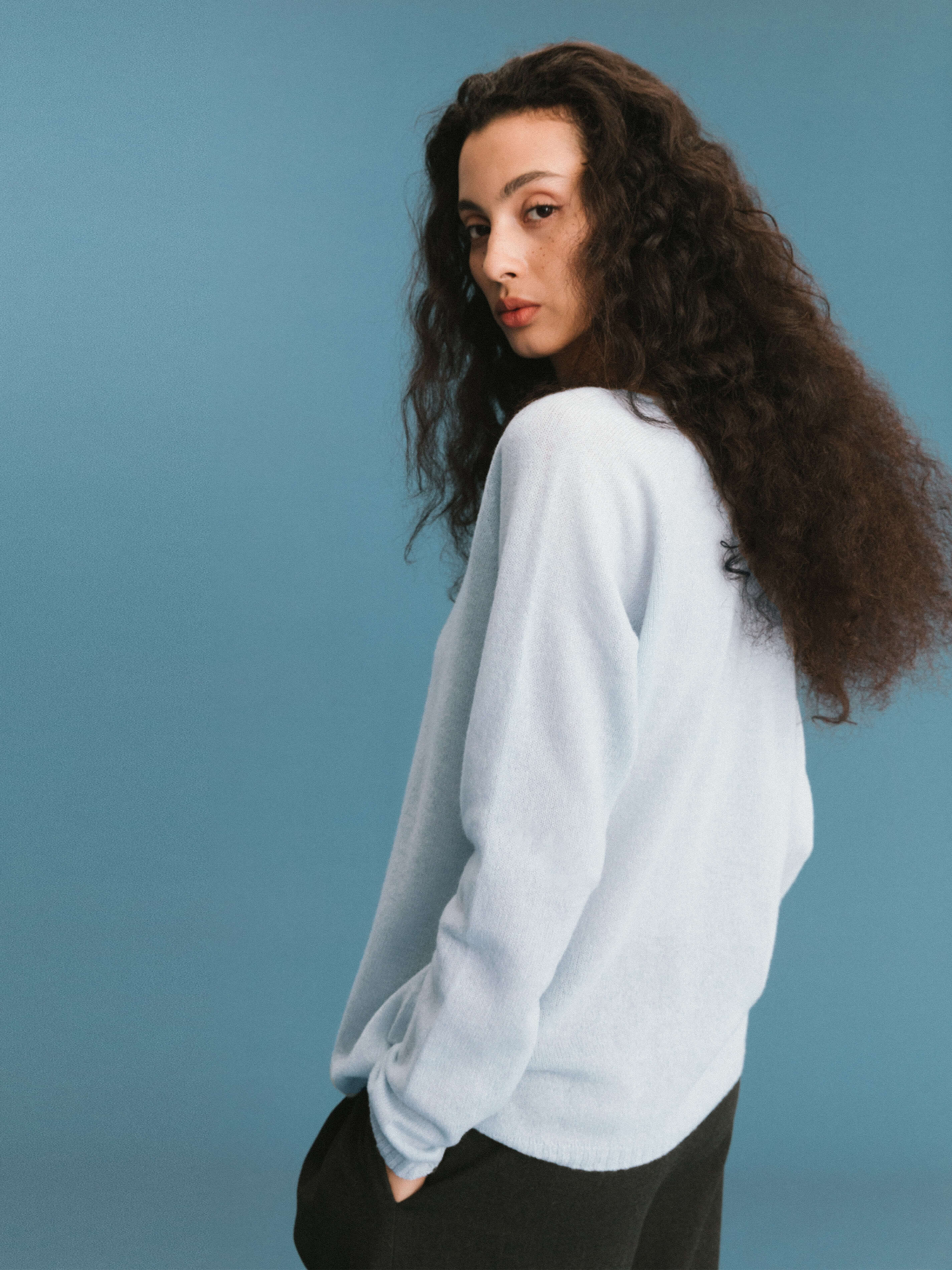 ONE BY CUBIC Boxy 100% Sheep Wool Knitwear Jumper-12