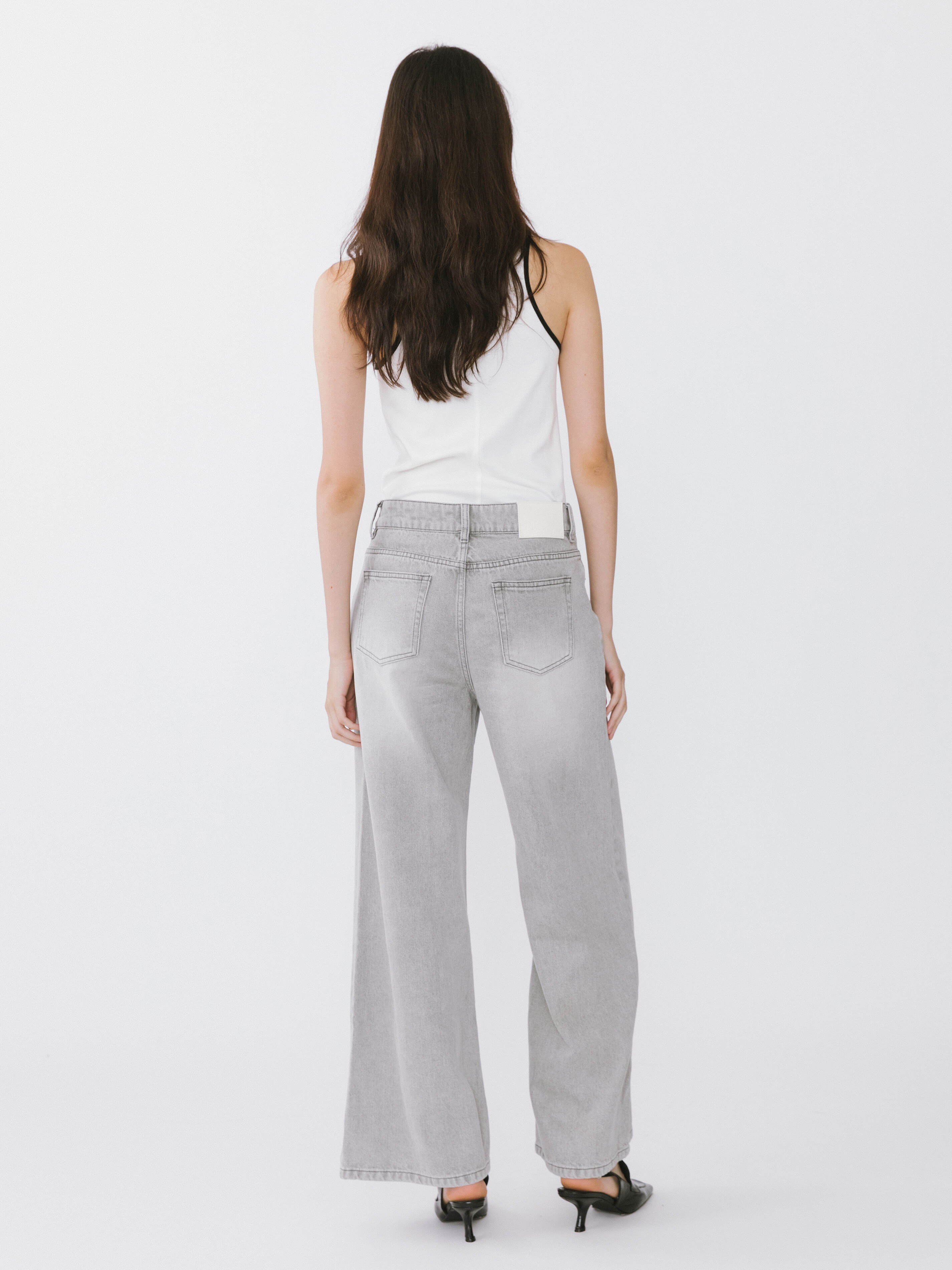Contrast Cutaway Tank Top-12