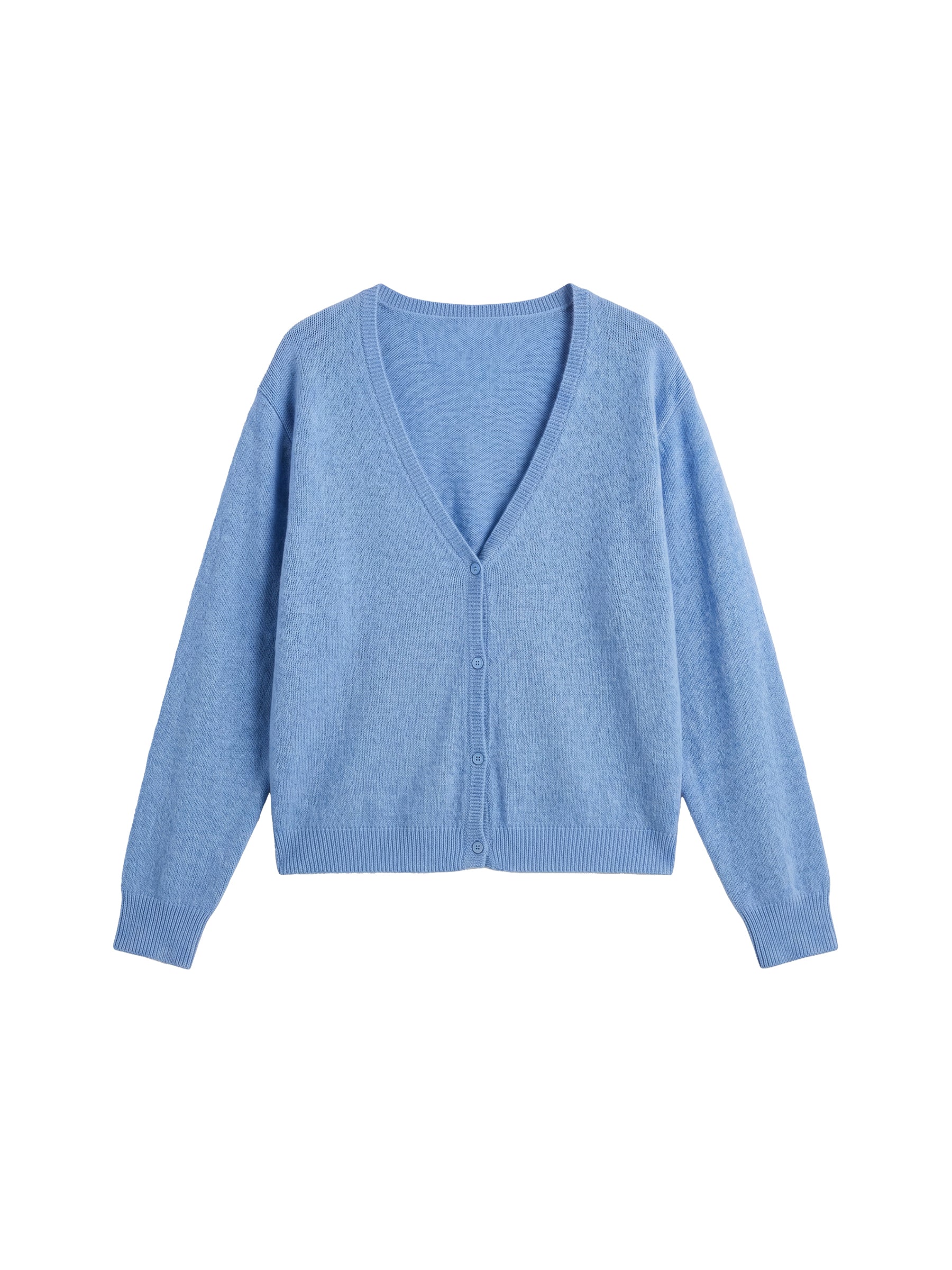 CUBIC Relaxed V-Neck Knit Cardigan-12