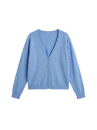 CUBIC Relaxed V-Neck Knit Cardigan