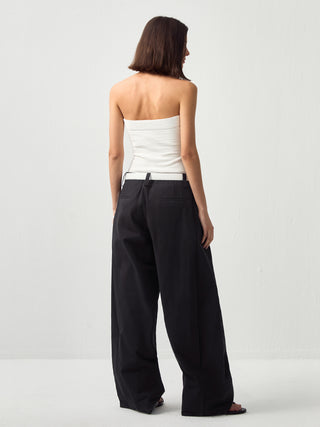 Sculpted Textured Fitted Knit Top