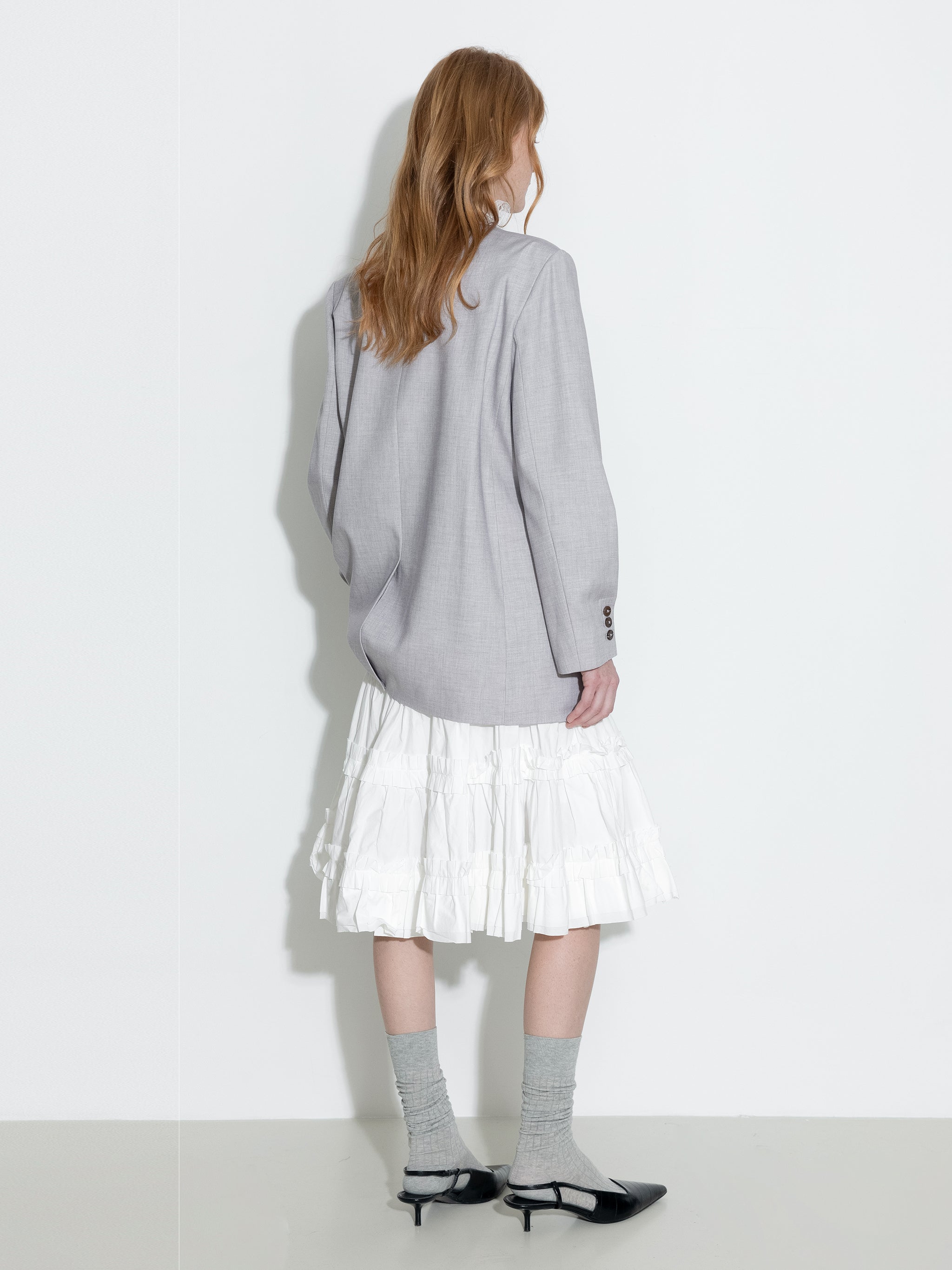 Pure Cotton Ruffle Cake Skirt-6