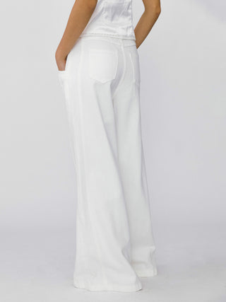 Front Stitch Wide Leg Jeans