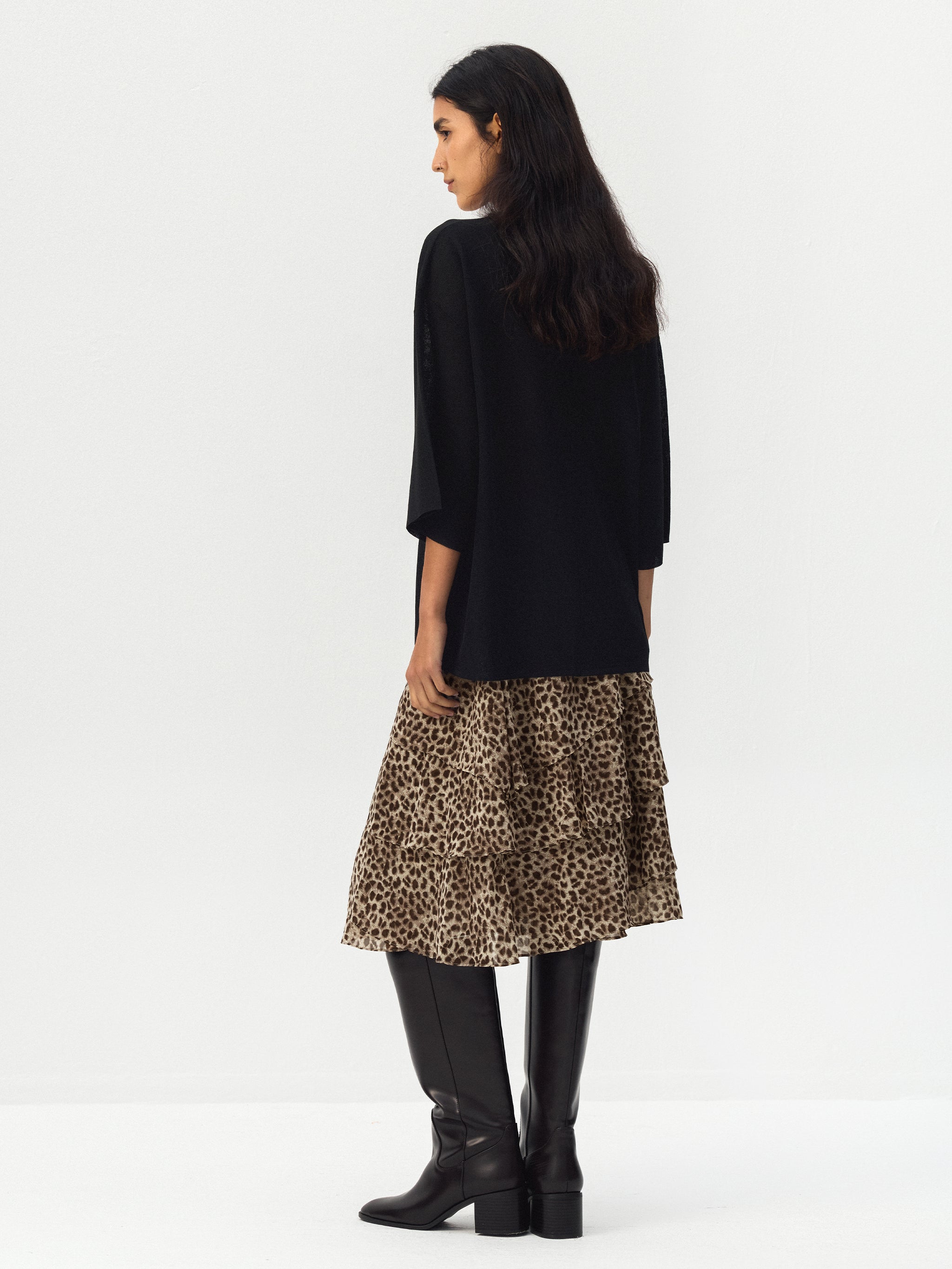 CUBIC Batwing Sleeve Knit Top-12