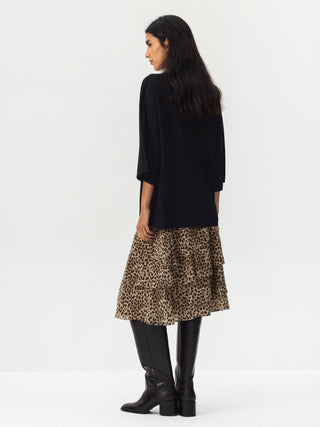 CUBIC Batwing Sleeve Knit Top