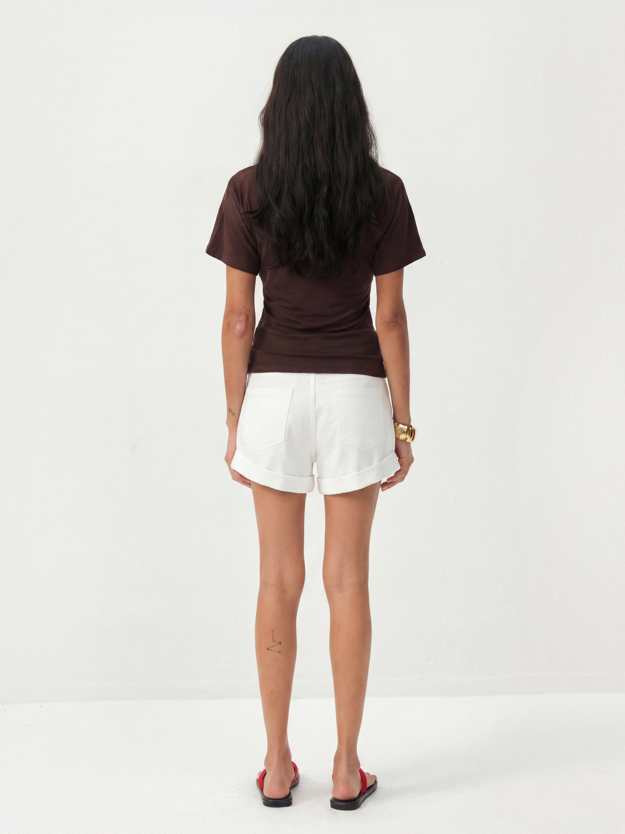 CUBIC Cotton-Blend Rolled-Cuff Utility Shorts-12