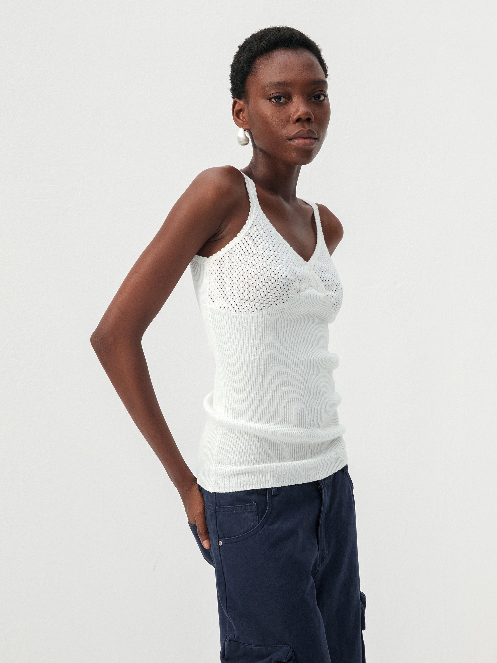 CUBIC 100% Cotton Knit Camisole-12