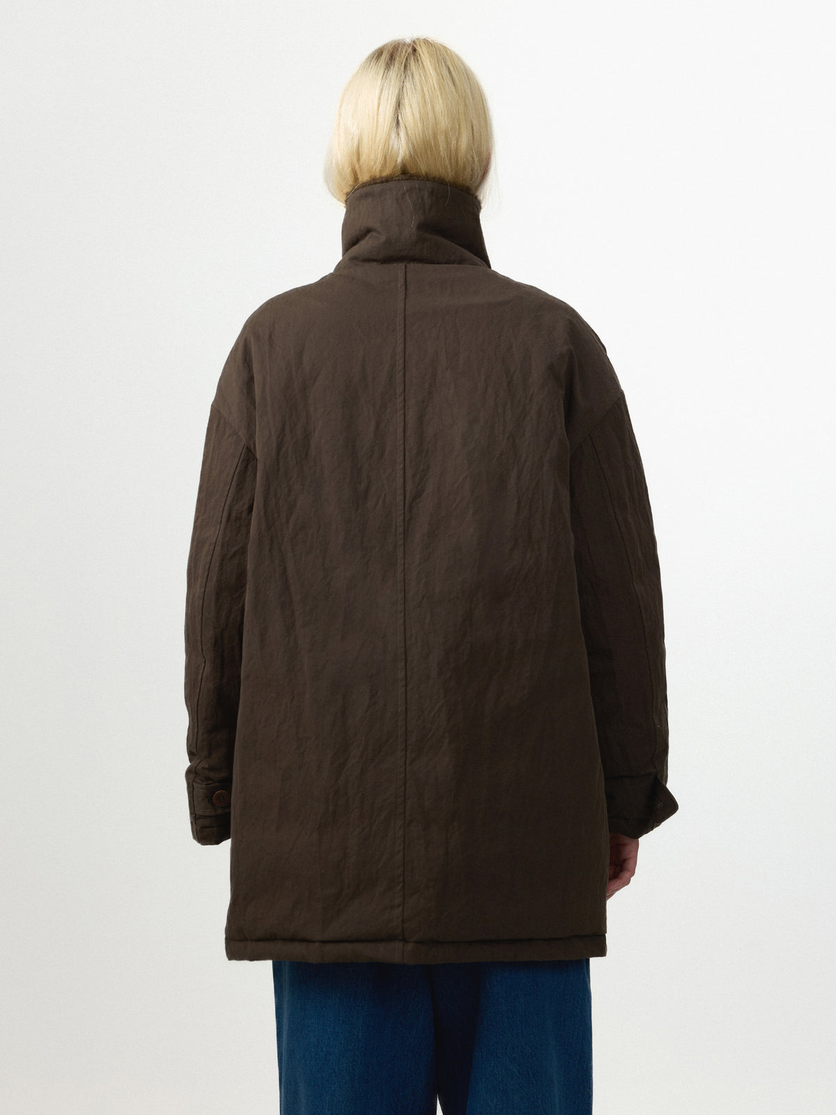 CUBIC Faux‑Fur Collar Oversized Down Coat-12