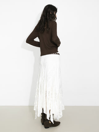 Two-Way Zip Layered Knit Jacket