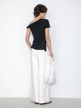 Slim-Fit One-Shoulder T-Shirt
