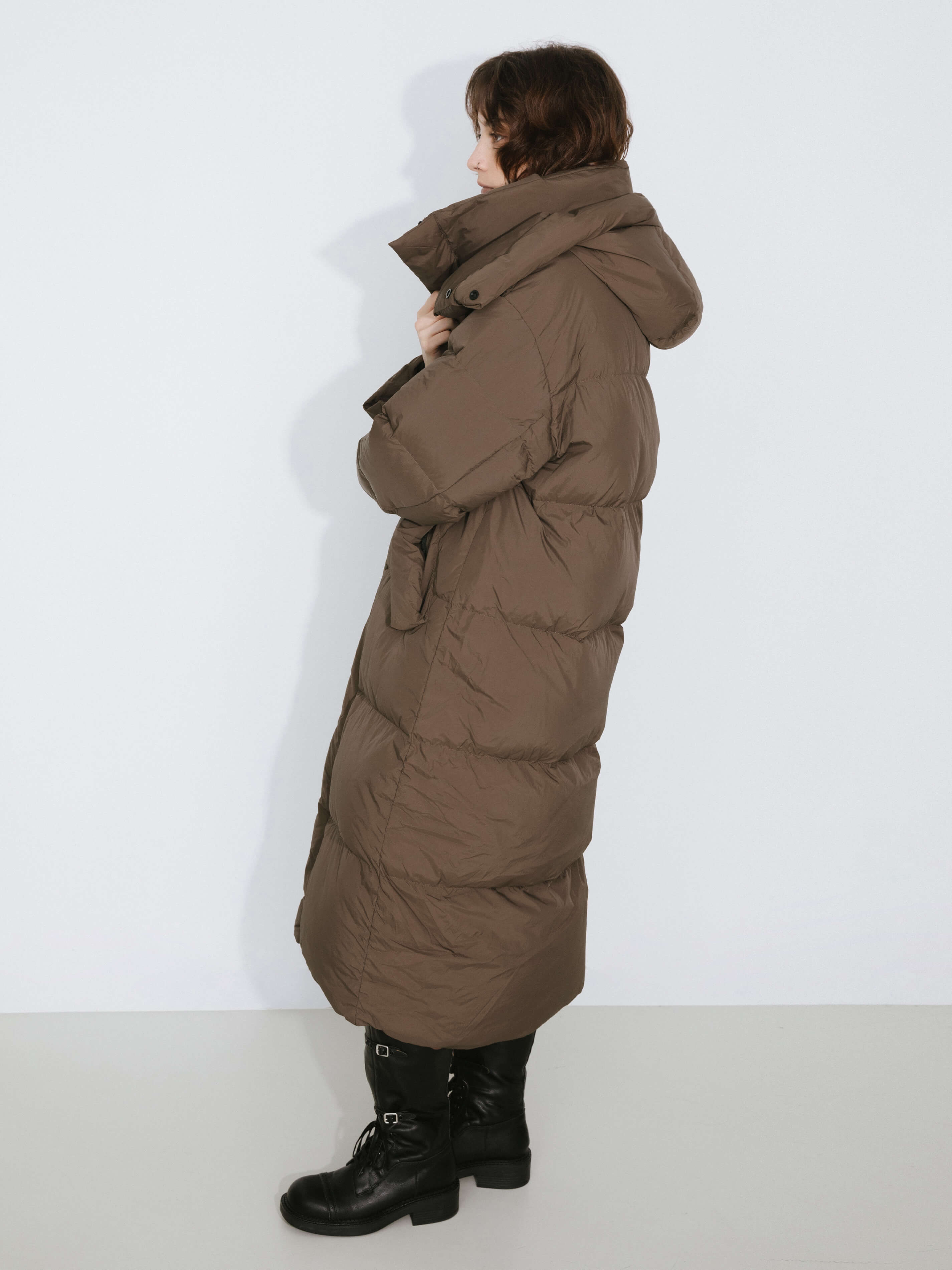 Long A-line Down Coat-13