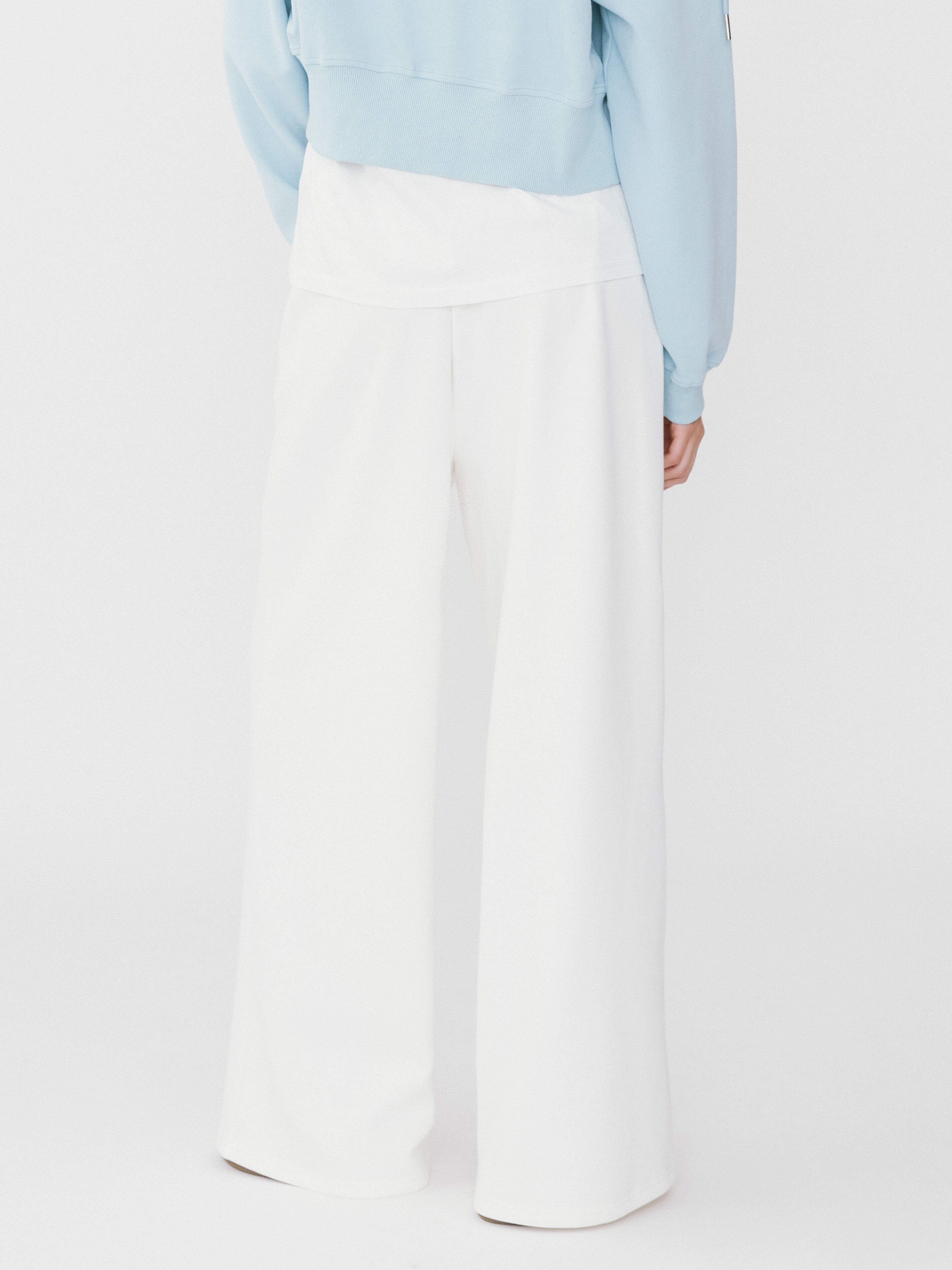 Double Drawstring Wide Leg Trousers-11