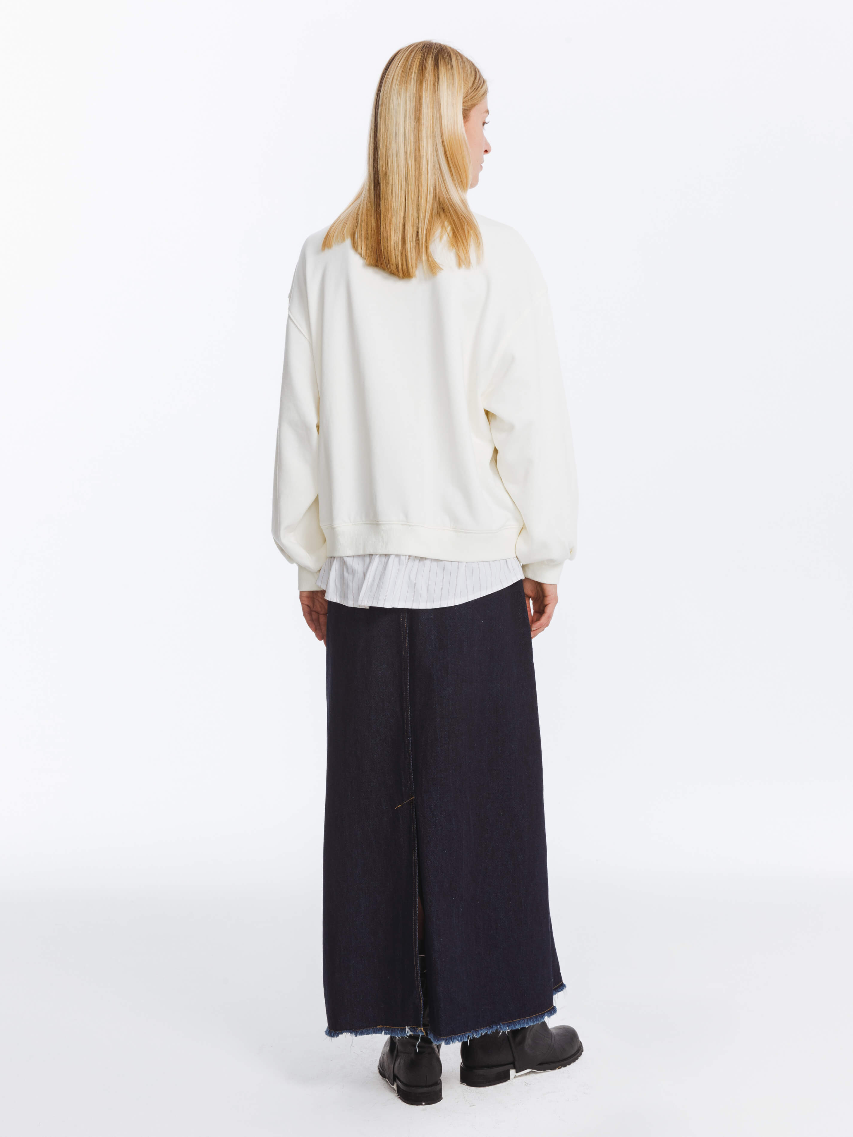 Oversized Sweatshirt with Cotton Blend-12