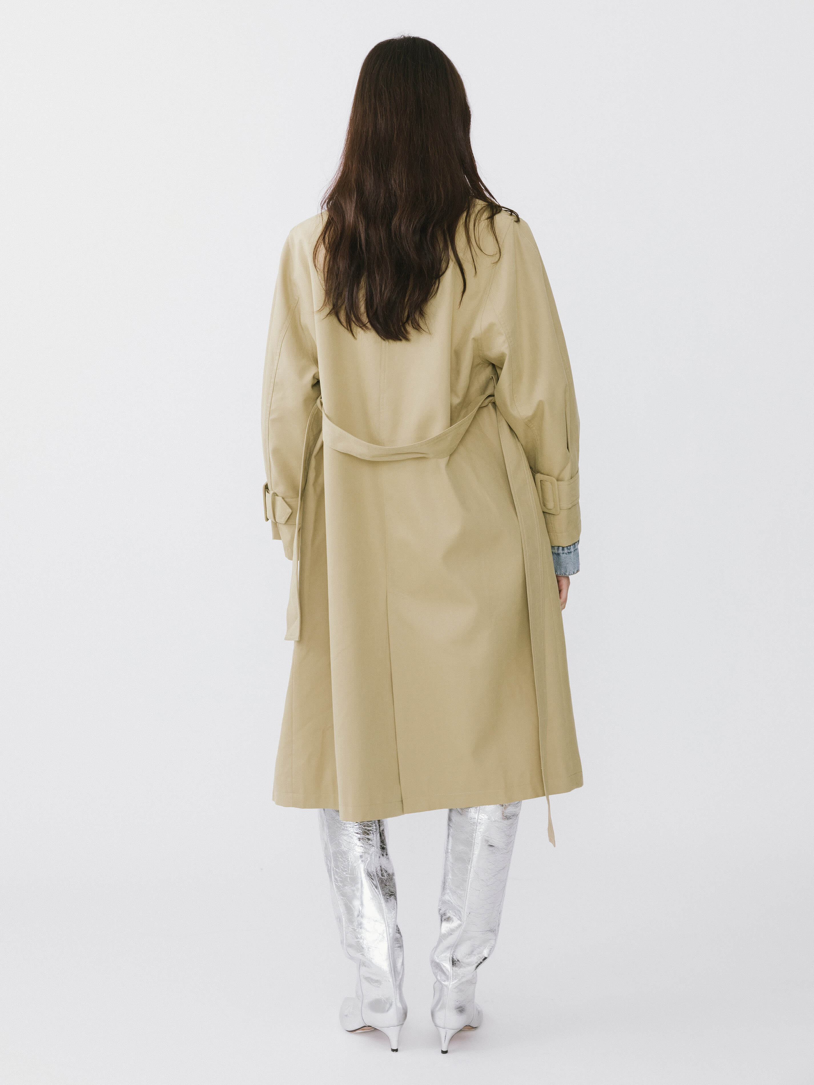 Overlay Mid-Length Trench Coat-16